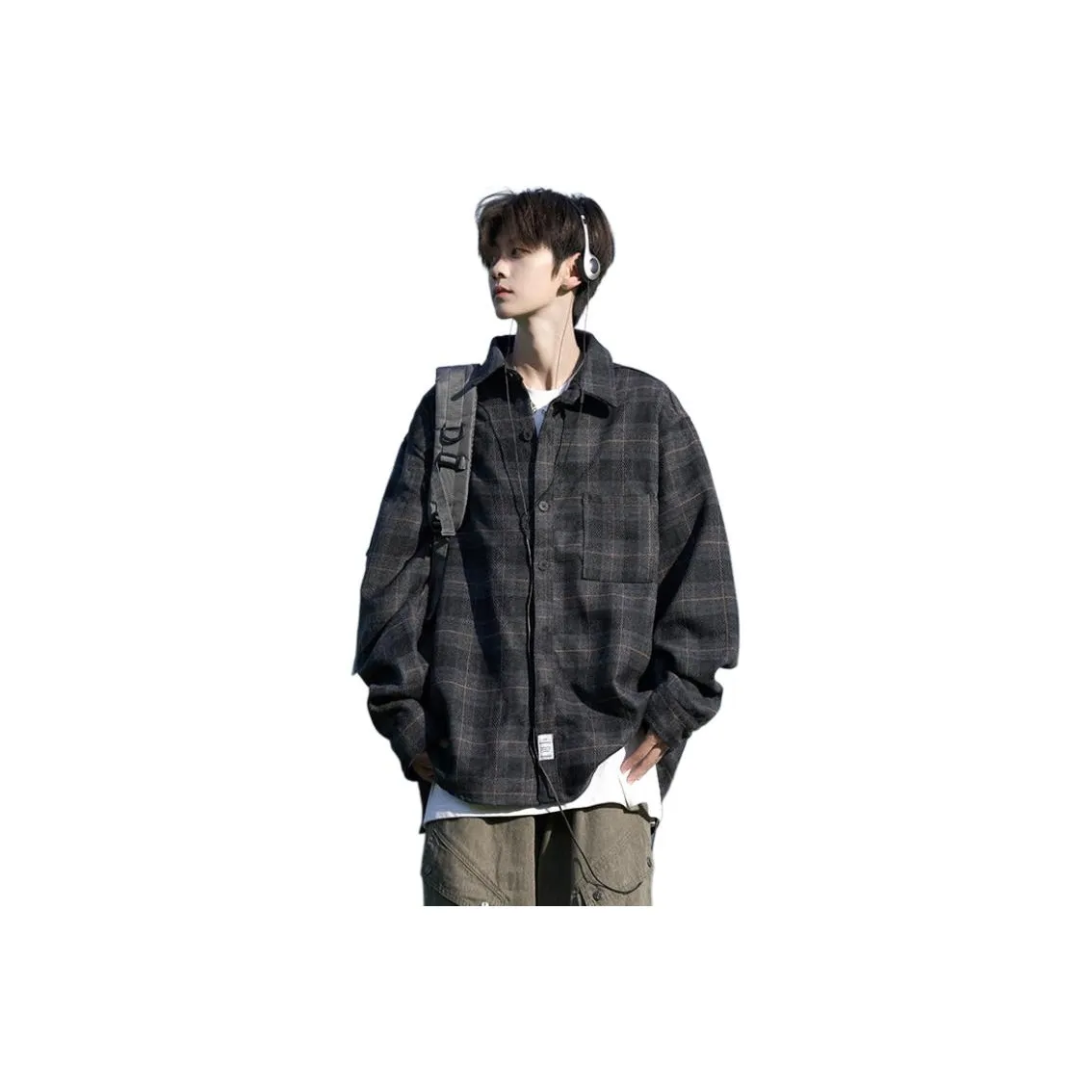 TUOFEI Blue Unisex Shirt TUOFEI Синий Унисекс Рубашка