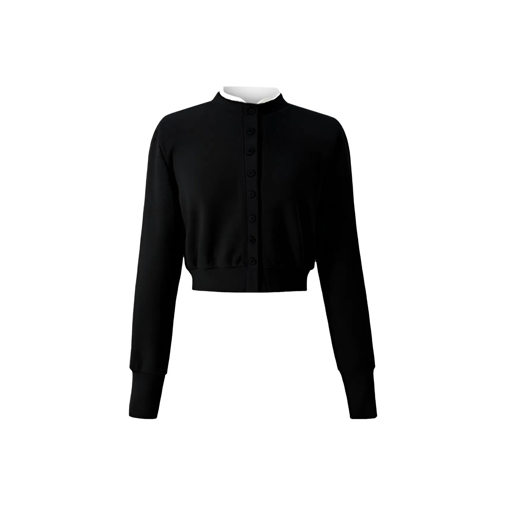 ETSE Черный длинный рукав Трикотаж Женский Трикотаж