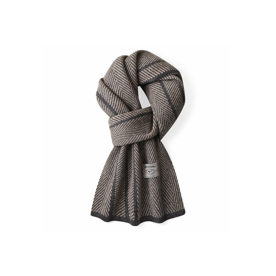 SEPTWOLVES 100% кашемир Термический Вязаный Шарф QPL Унисекс