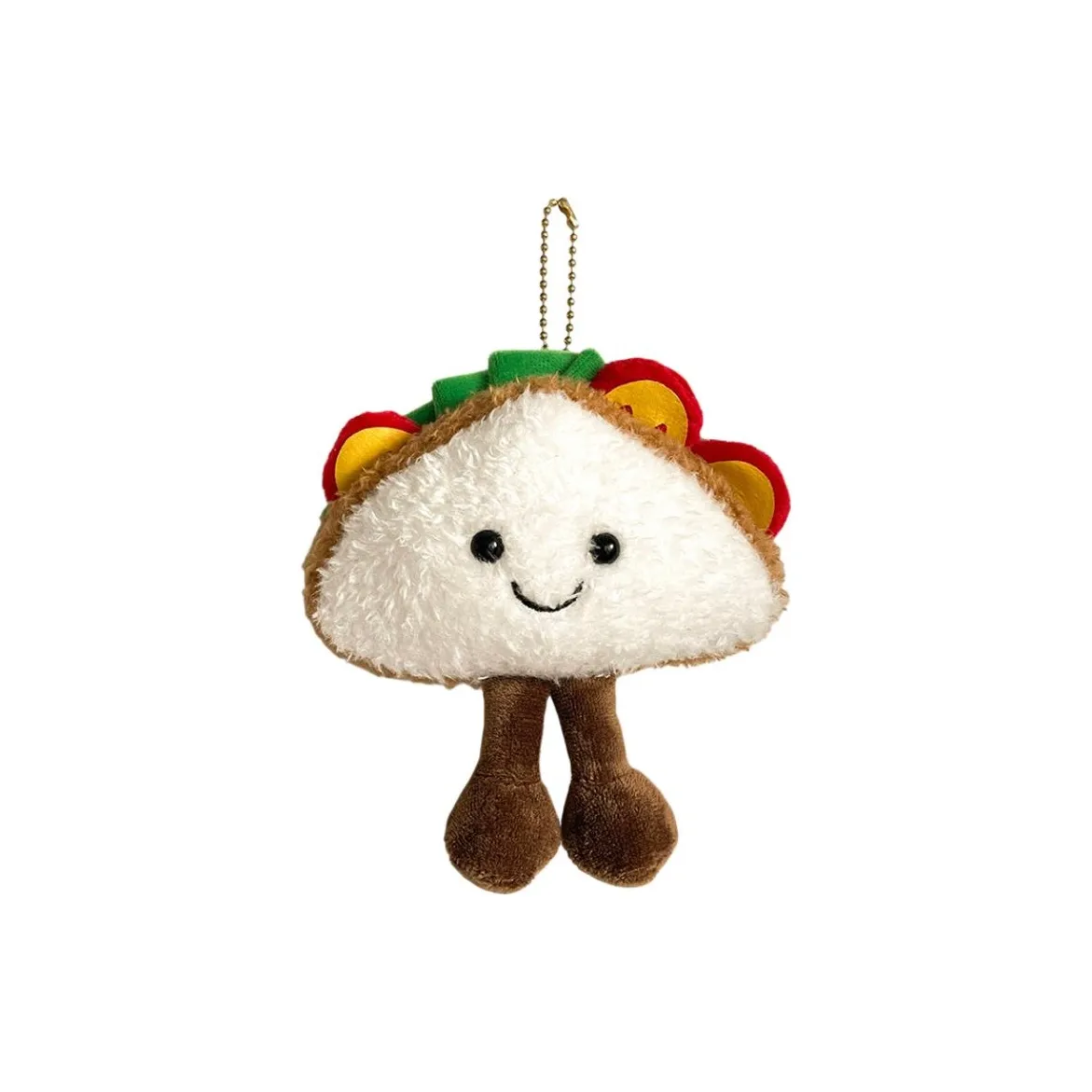 QICAIBOSHI Веселье Мультяшные Тacos Французские Сэндвичи Плюшевая Подвеска 12,5 см Рекомендуемая Высота