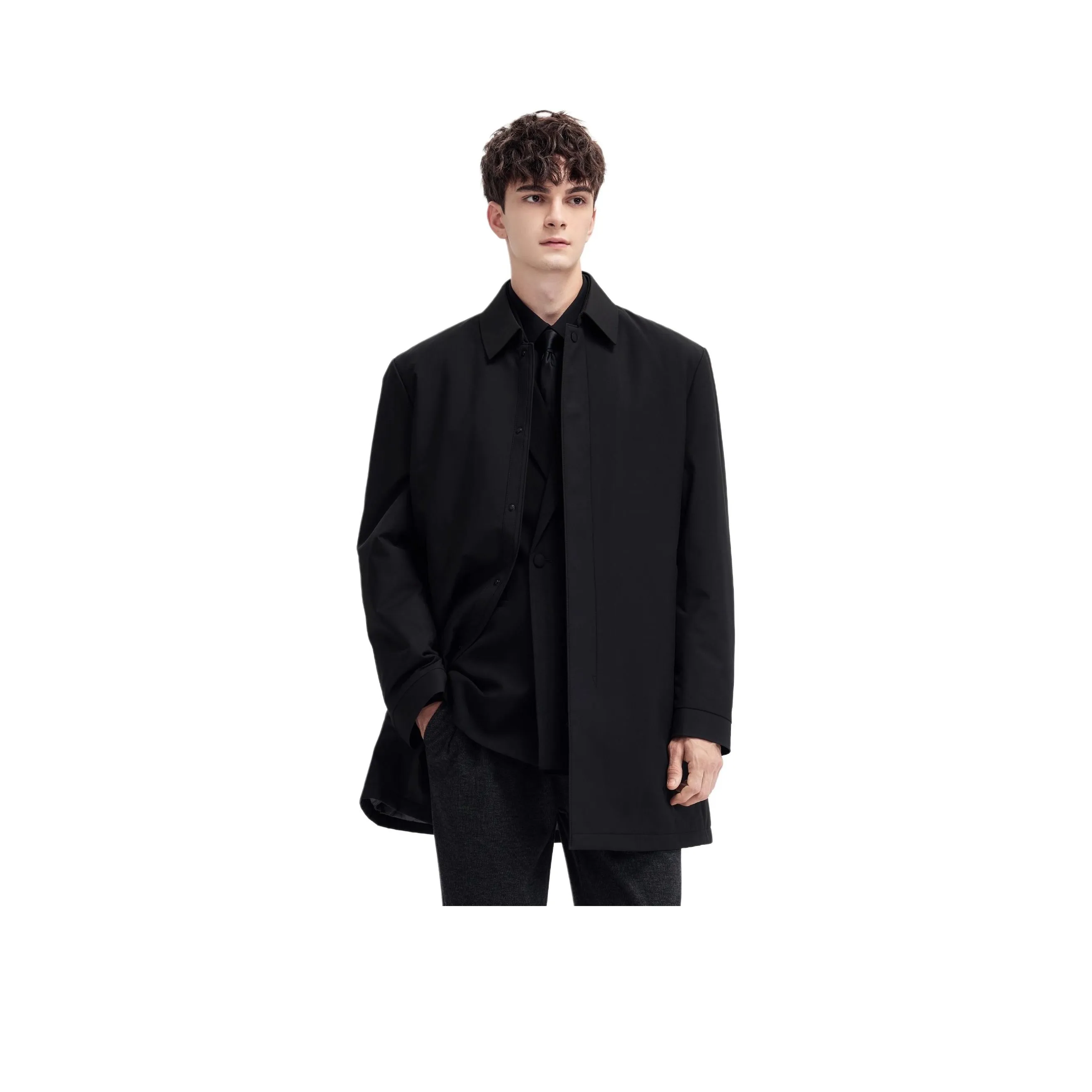 WILD LEADER Темная тень Черный [YW5268633] Мужское пальто