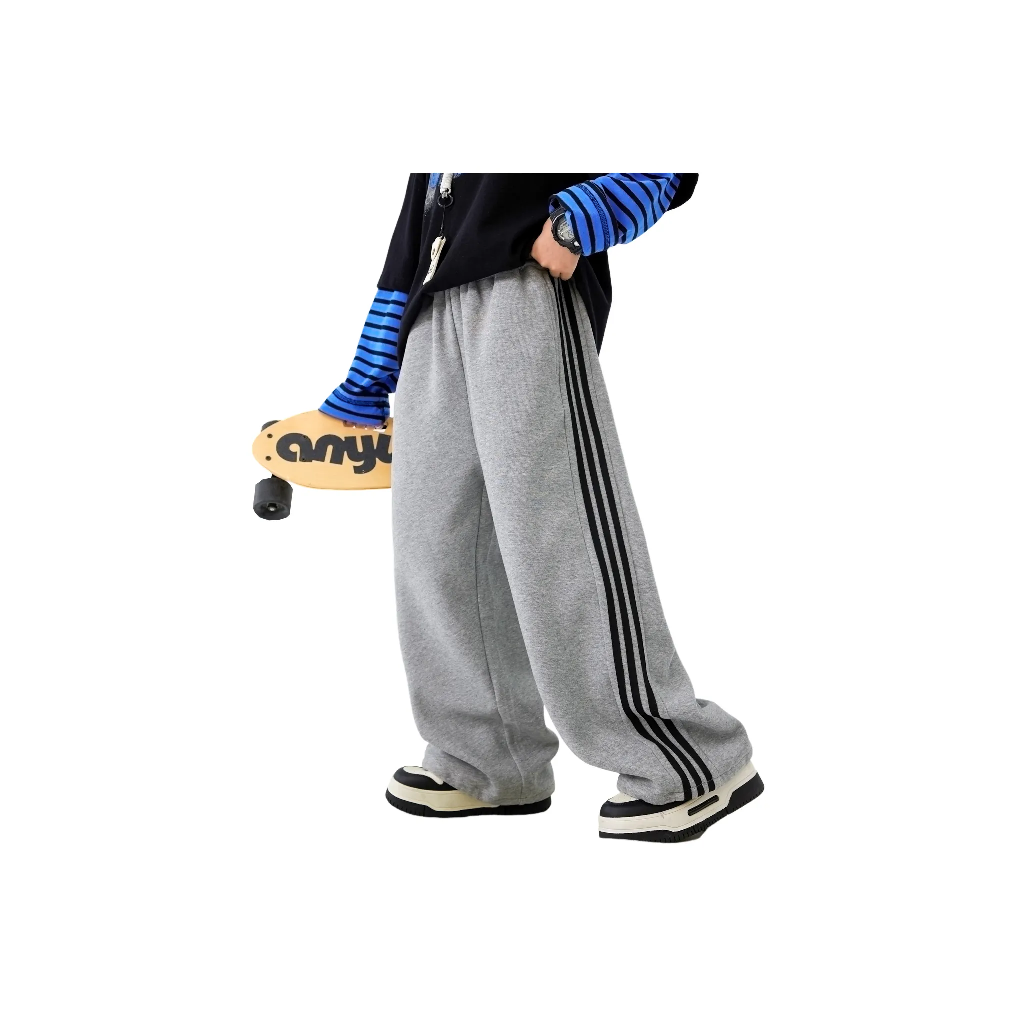 TLIT Серый Kids Вязаные Тренировочные Штаны