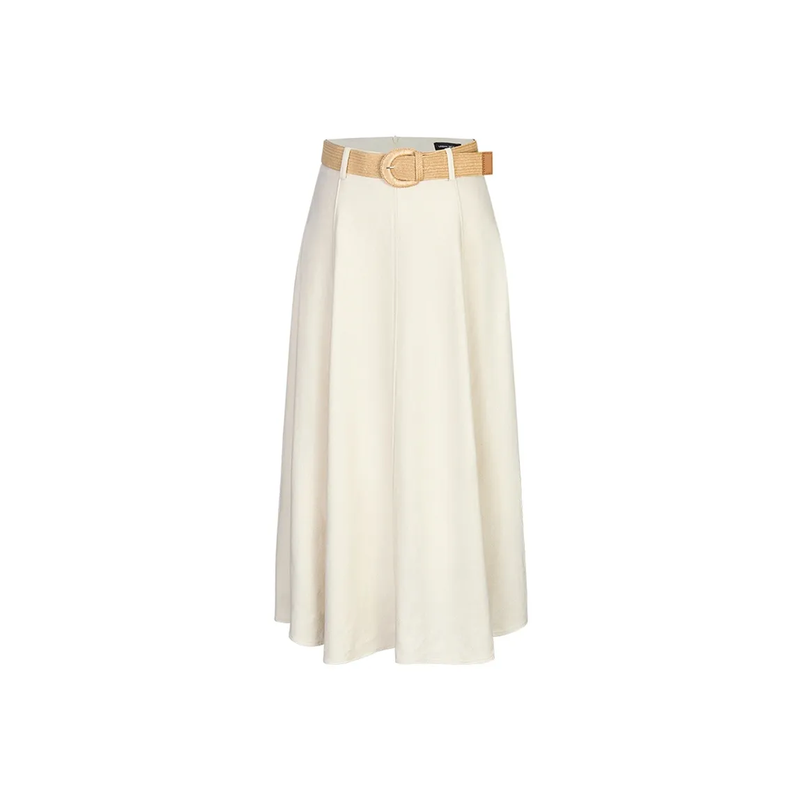URBAN REVIVO Повседневный Длинный Юбка Женские Экрю