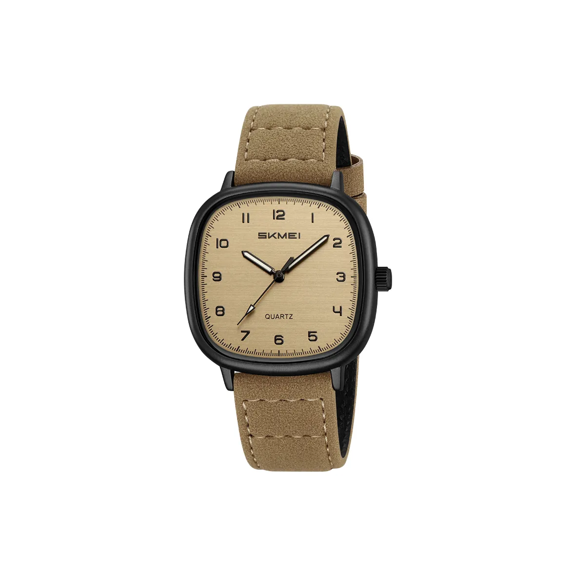SKMEI Кварцевый механизм натуральная кожа ремень мужские часы многоцветный циферблат
