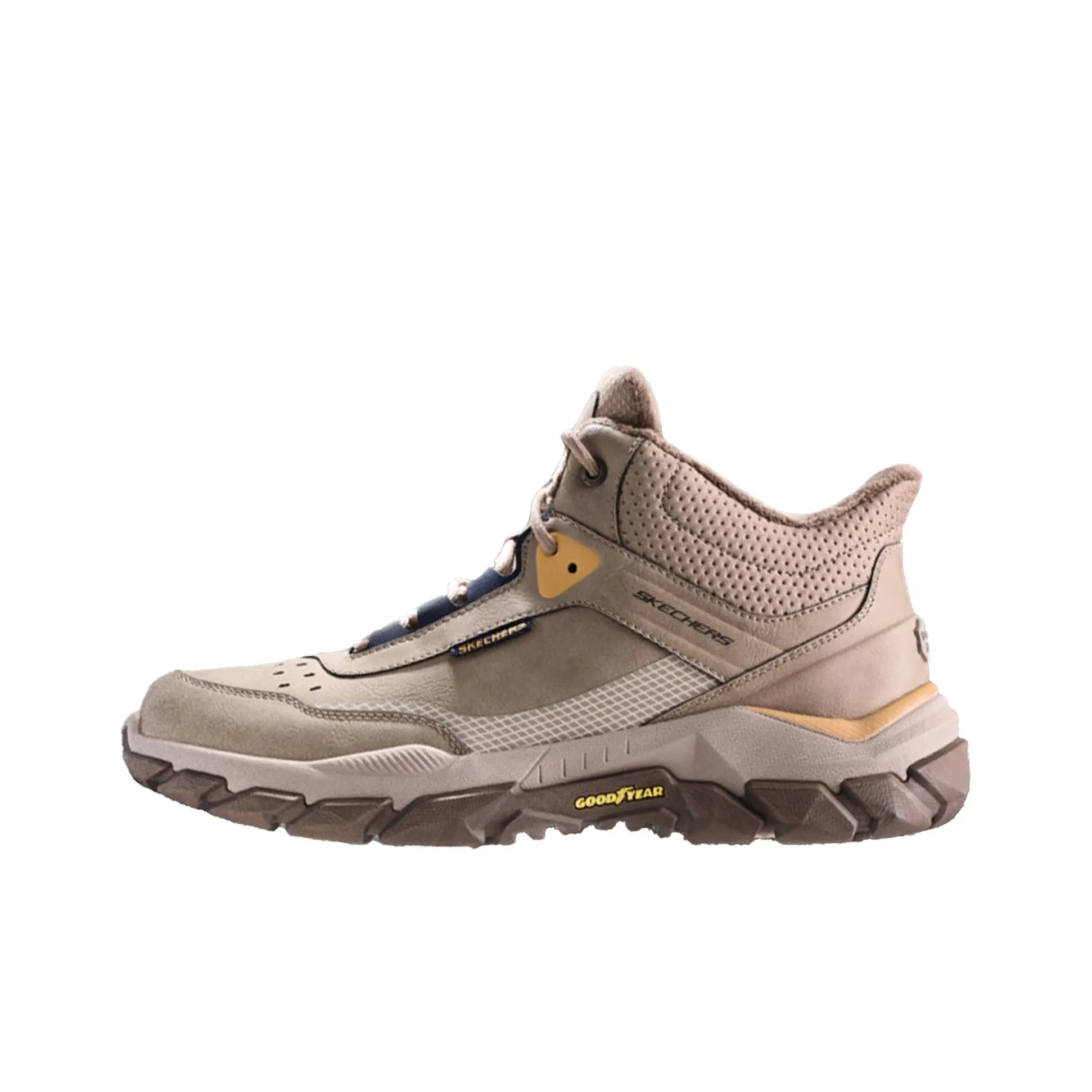 Skechers Santoro противоскользящие устойчивые к истиранию термические высокие ботинки для альпинизма и походов мужские коричневые