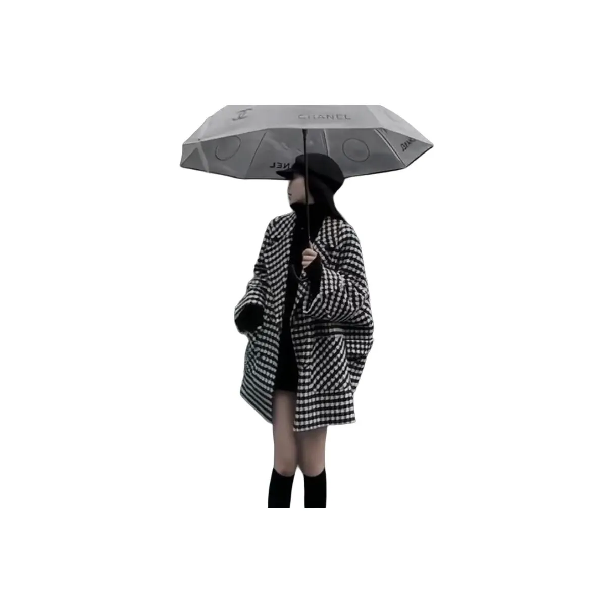 ЮЙЧЖАОЛИНЬ Гусиная лапка Пальто Женское Короткое пальто