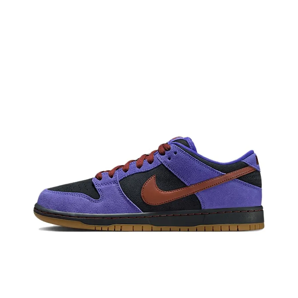 Nike Dunk SB Slip-resistant Abrasion-resistant Low Top Скейтборд Кроссовки Унисекс Фиолетовый Черный