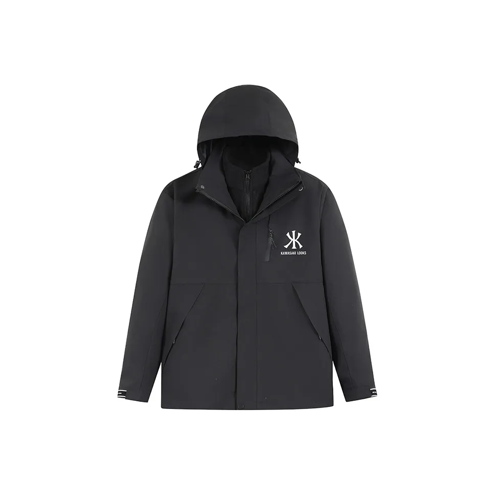 Кавасаки Водонепроницаемый Ветрозащитный Дышащий Термический Водоотталкивающий Устойчивый к холоду Ветровка Унисекс