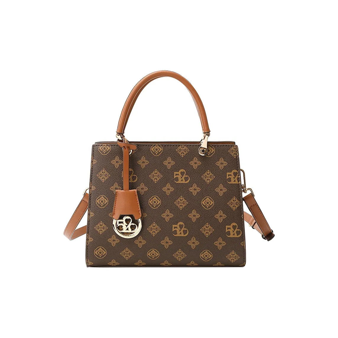 OUBOTE Сумка из коровьей кожи женская кофейного цвета