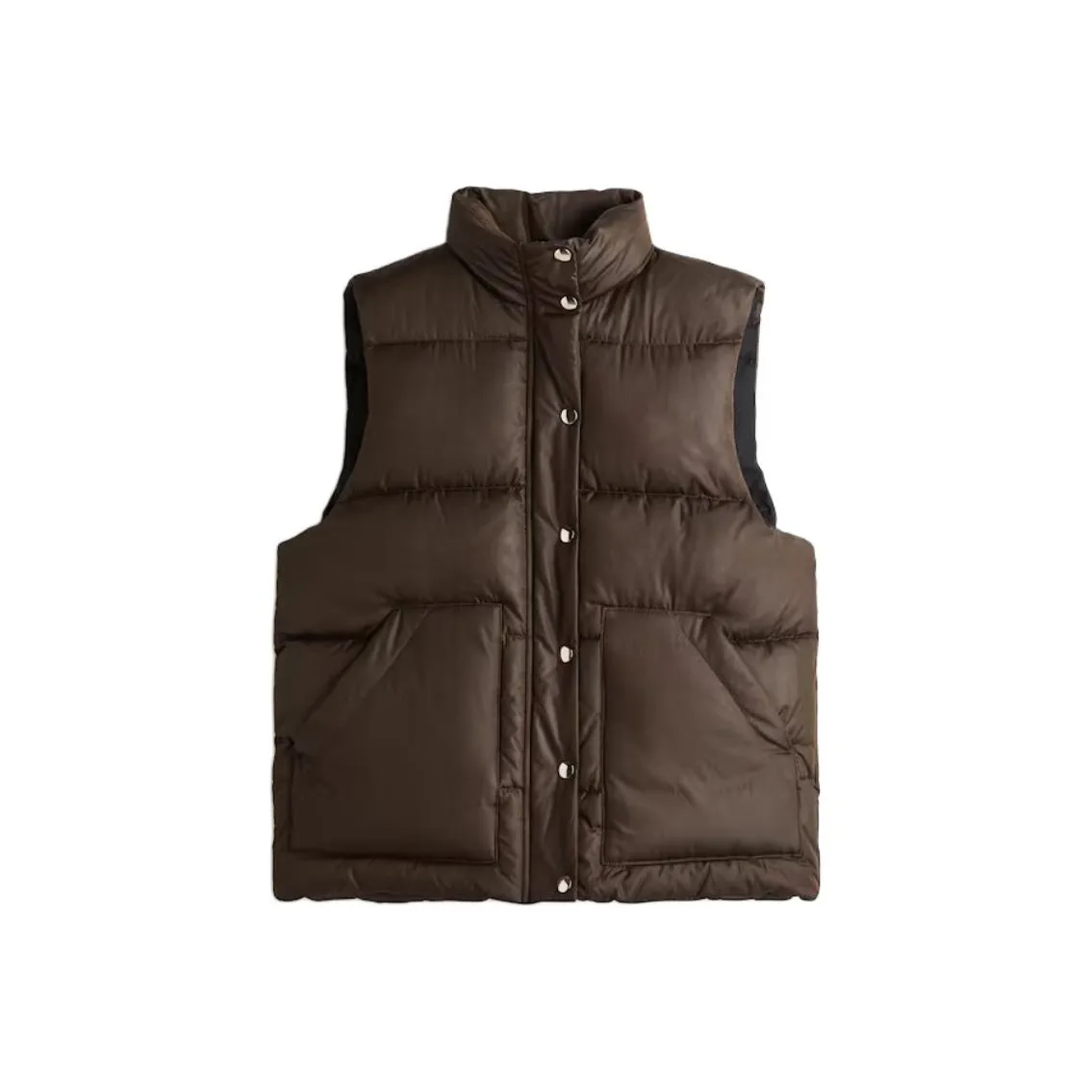 H M Темный хаки зеленый женский жилет