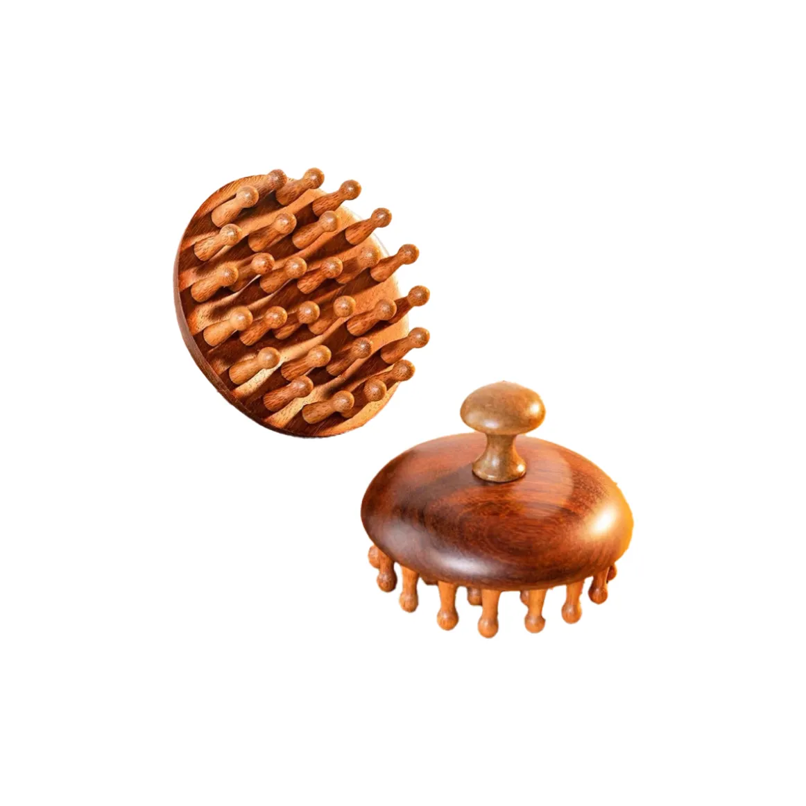 MITIANTU Сандаловое дерево Круглый Массаж Comb Голова Scalp Meridian Массаж And Волосы Питание Здоровье Comb