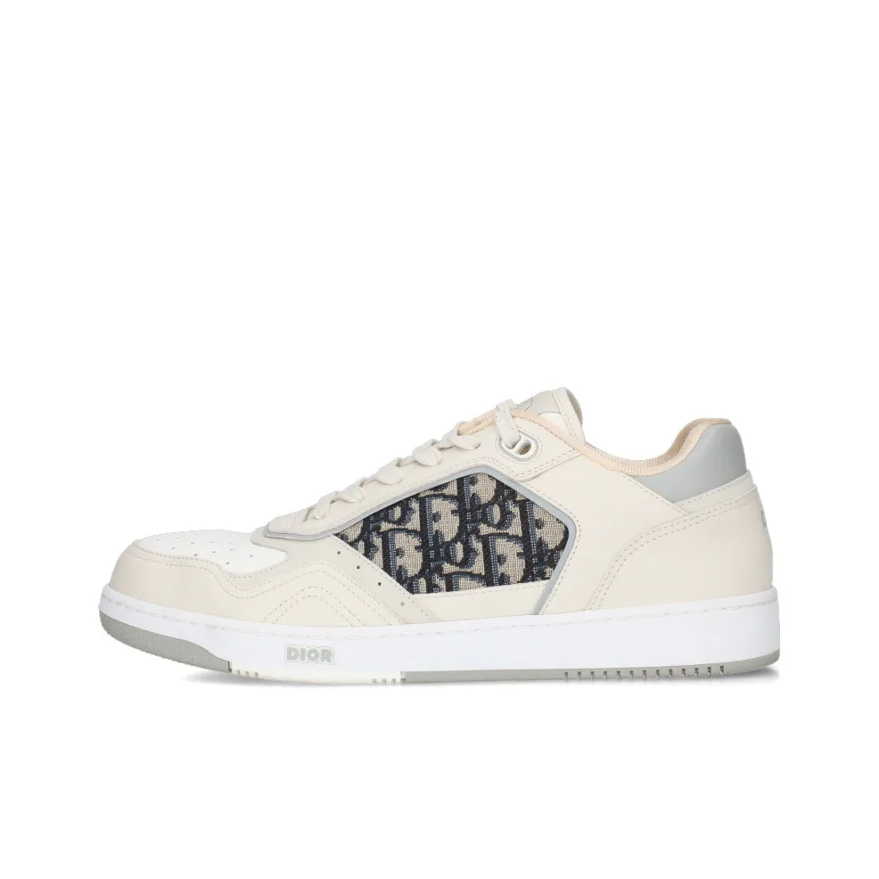 DIOR B27 Skateboard Shoes Unisex Low Top White