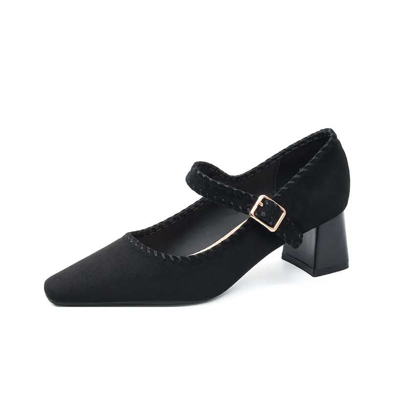 WESTLINK Грубый каблук Мэри Джейн туфли 5 см Женские