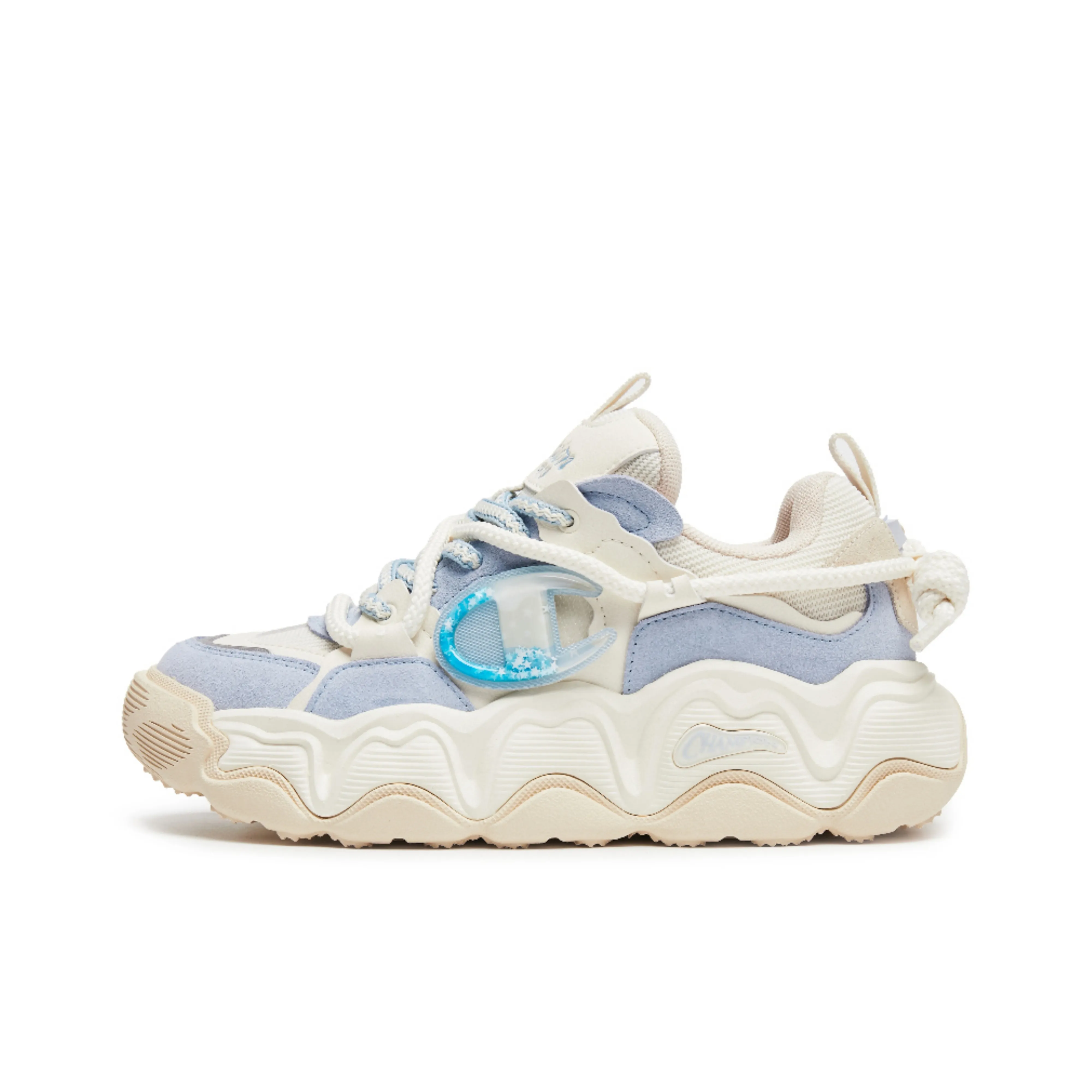 Champion Balance Low Top Скейтборд Кроссовки Женские Прозрачный Синий Молочно Белый