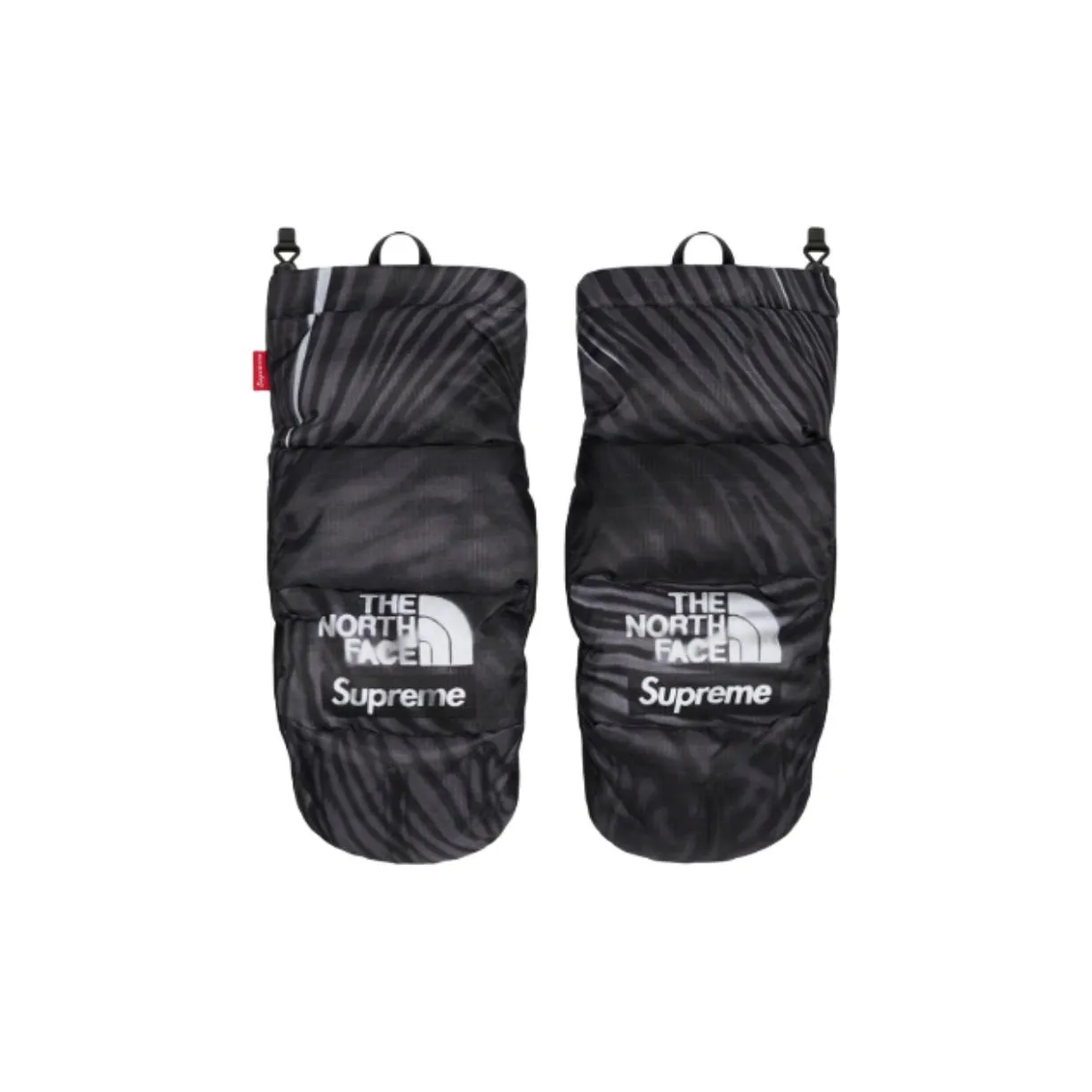 Supreme Palm Suede Nylon Down Gloves Unisex