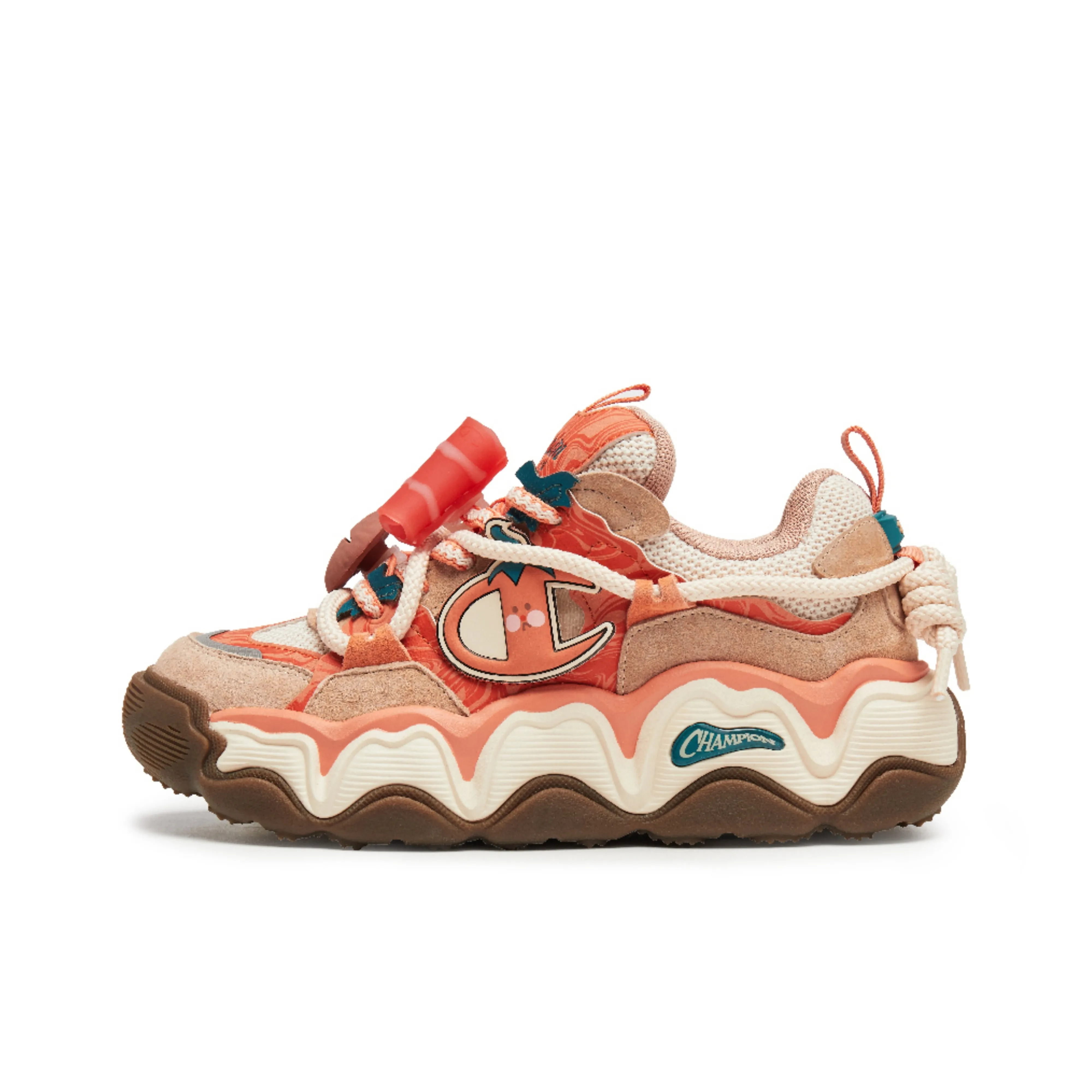 Champion Balance Low Top Скейтборд Кроссовки Мужские Hot Pots Коллекция Агат Оранжевый Кунжут Коричневый