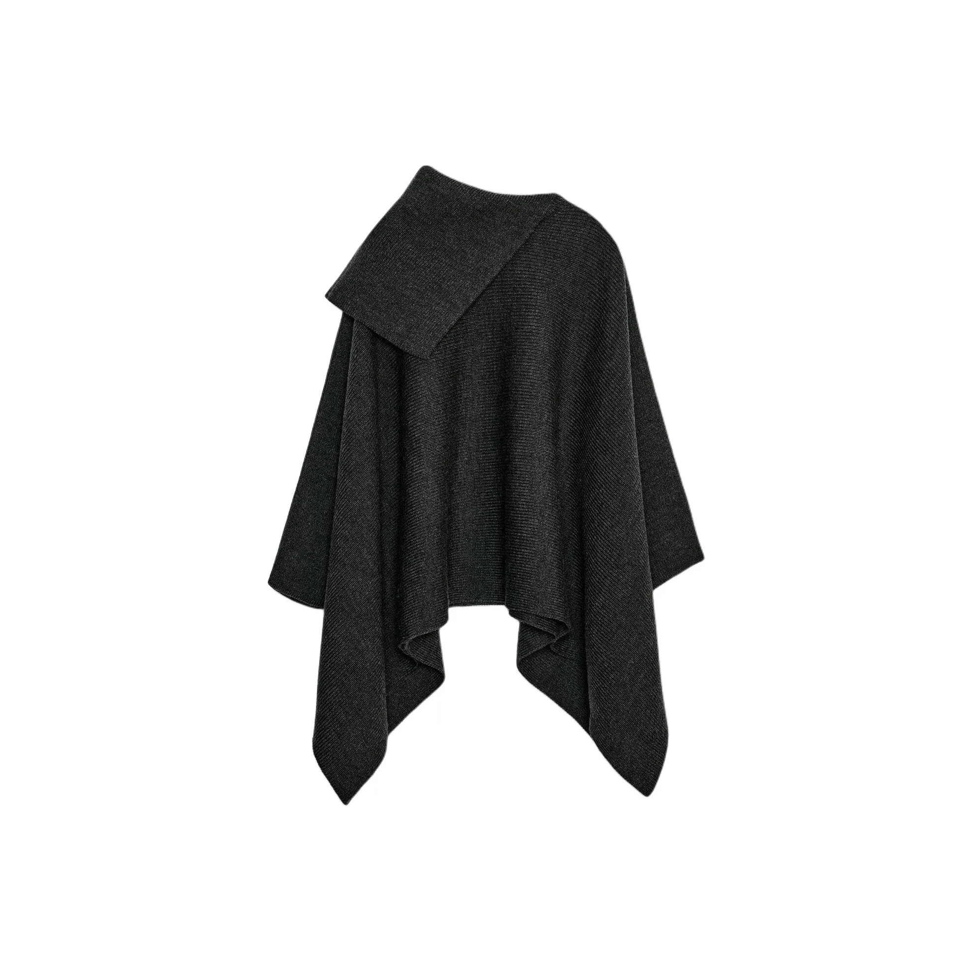 ZARA Темно-серый женский плащ