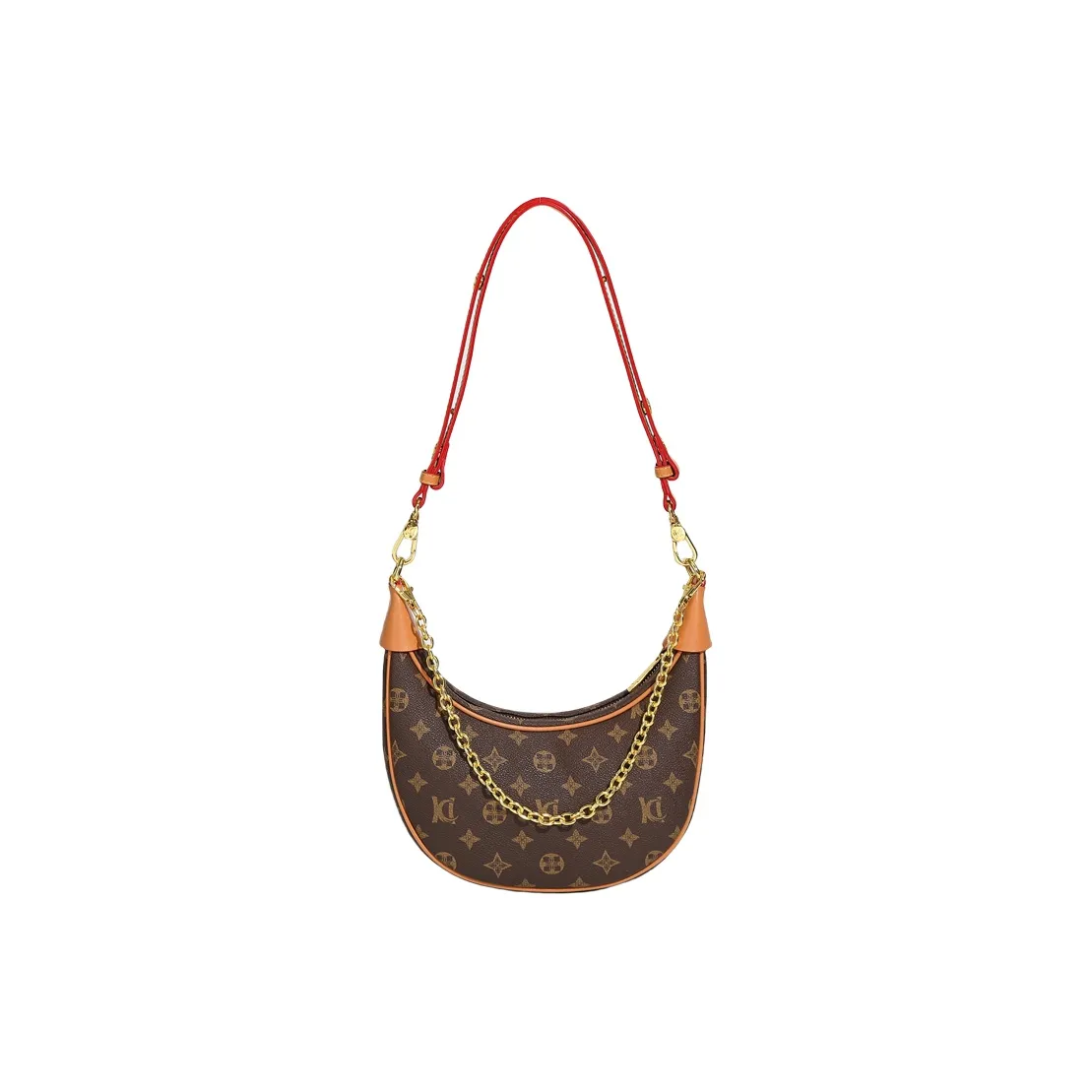 OUBOTE Сумка через плечо из коровьей кожи женская коричневая