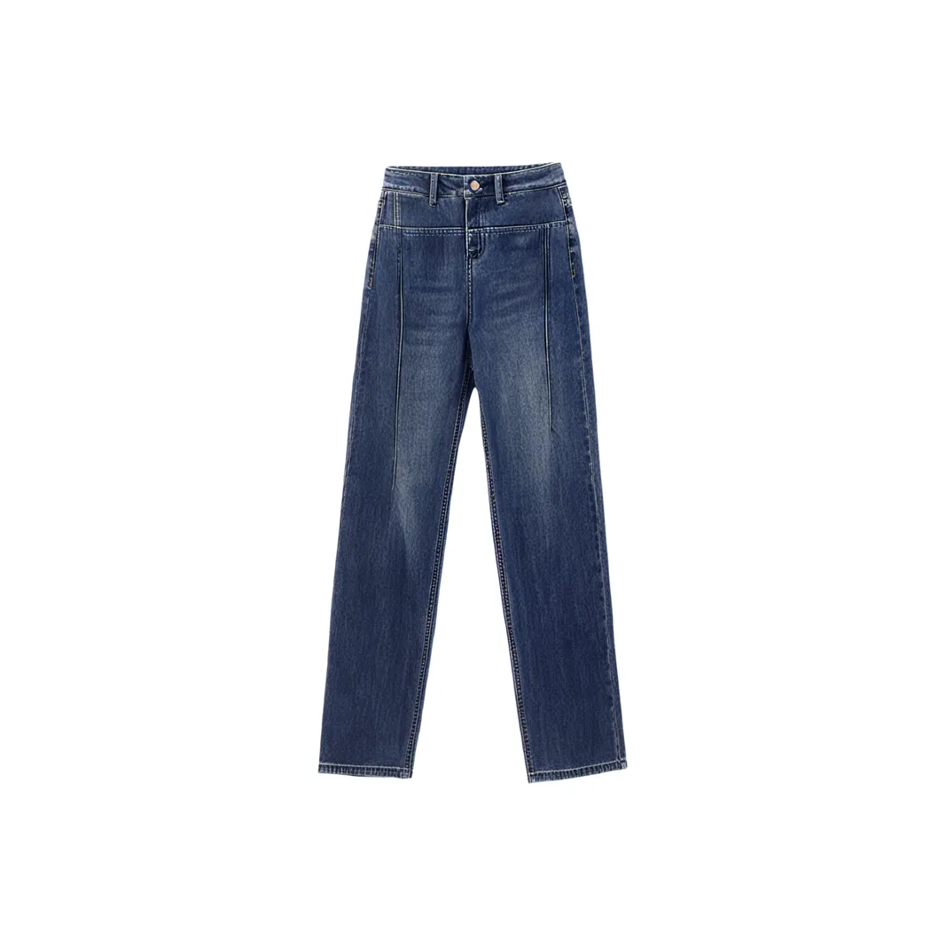 AURORA DIARY Винтажные синие брюки Женские Джинсы