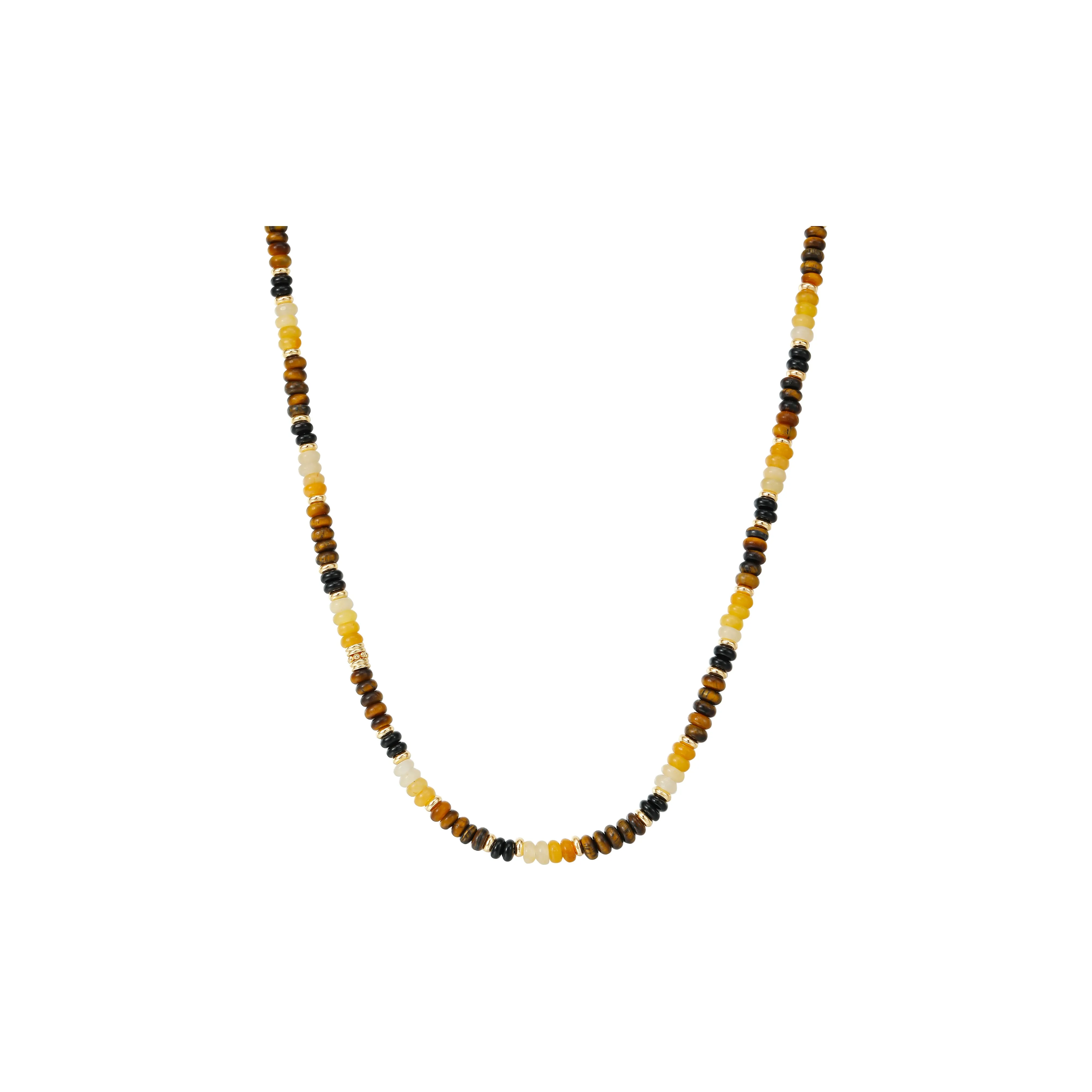 Arsis Камень Тигровый глаз Кристальный Агат Ключица Ожерелье Унисекс