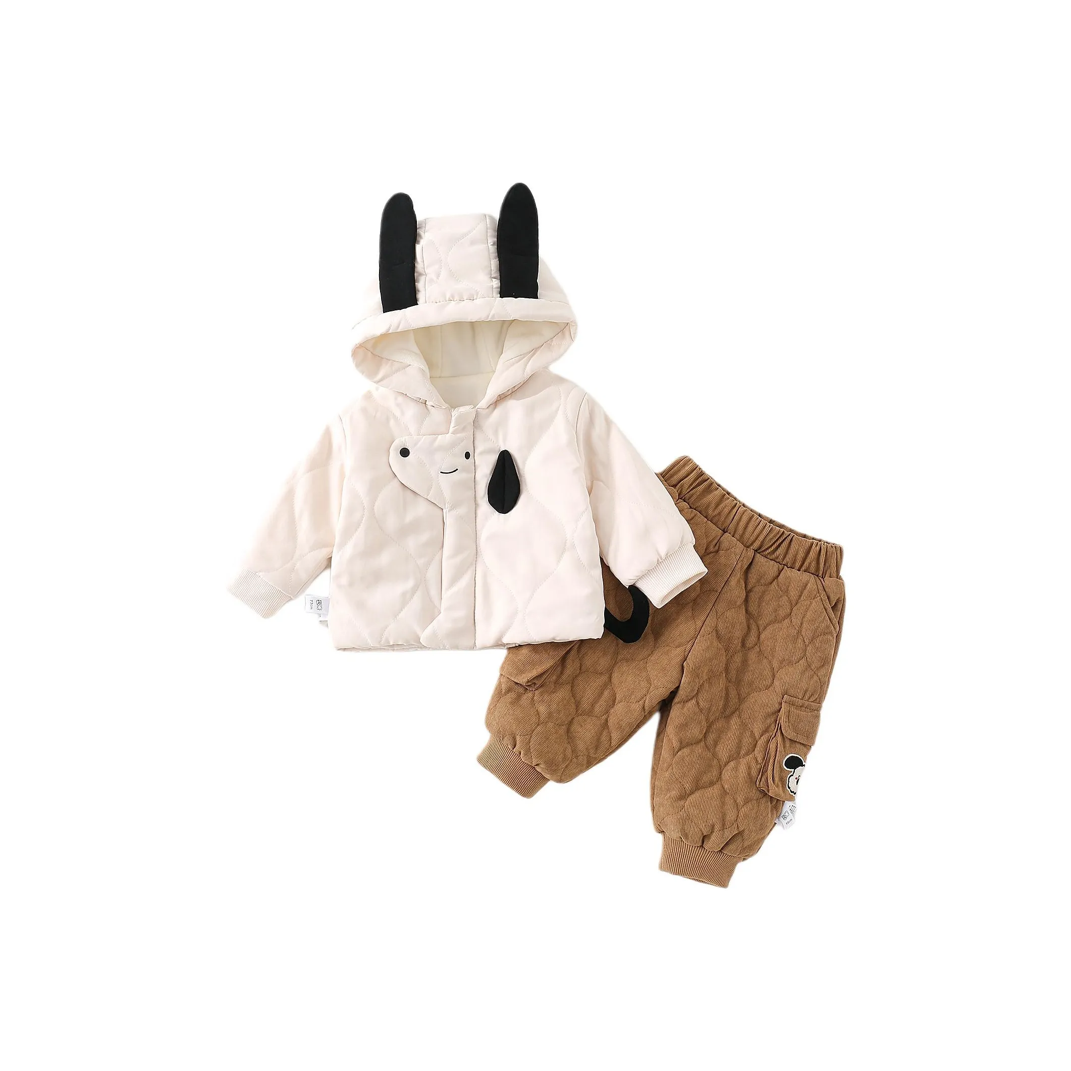 XiaoJinBu Детские утепленные комплекты одежды для малышей и детей дошкольного возраста