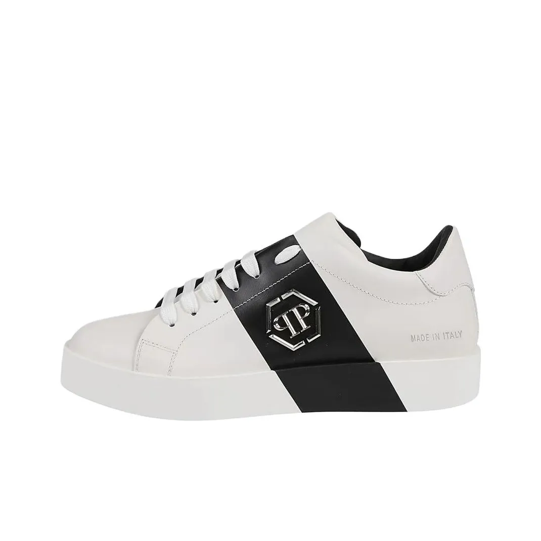 PHILIPP PLEIN Hexagon Skateboard Shoes Men Low Top