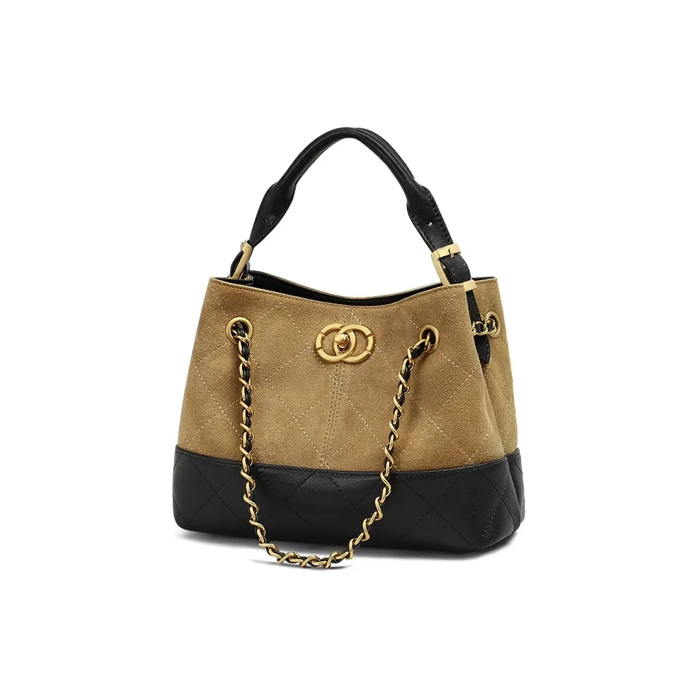 C°BANNER Коровья кожа Сумка Средний Женские Коричневый Кофе