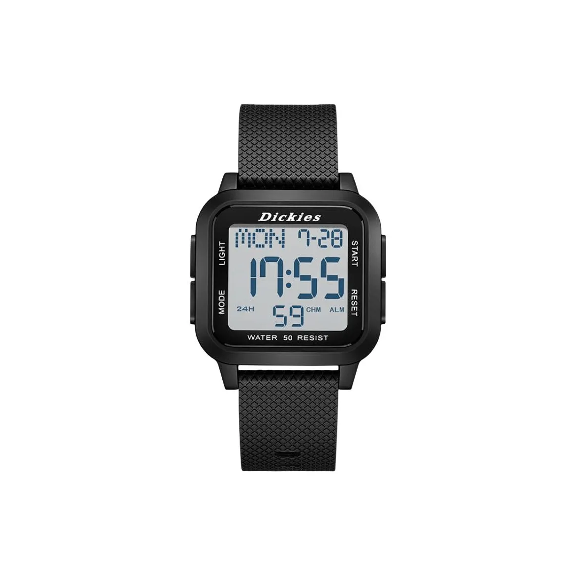 Dickies Наручные часы Электронный механизм Силиконовый ремешок 46*42 мм Серый циферблат Мужские часы