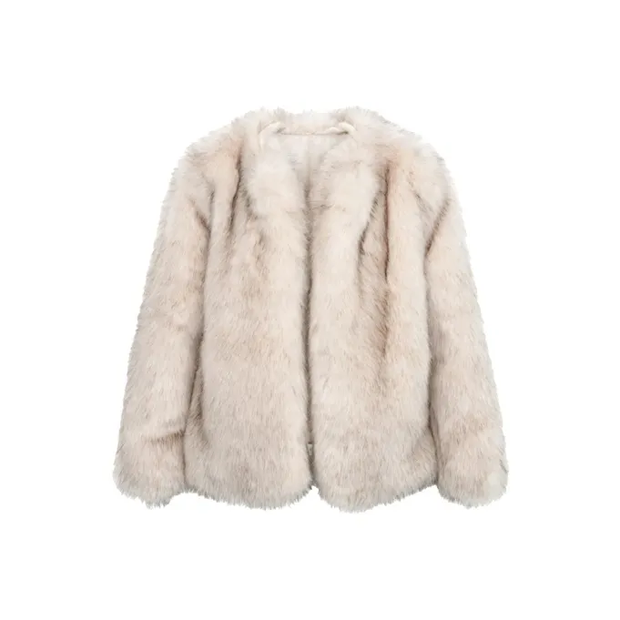 QIAOMONVHAI Абрикос Женские Меховые изделия