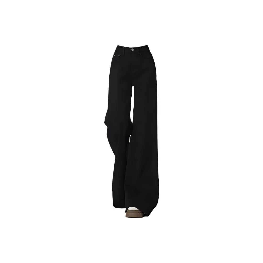 ORMY Черные Брюки-Клеш Женские Джинсы