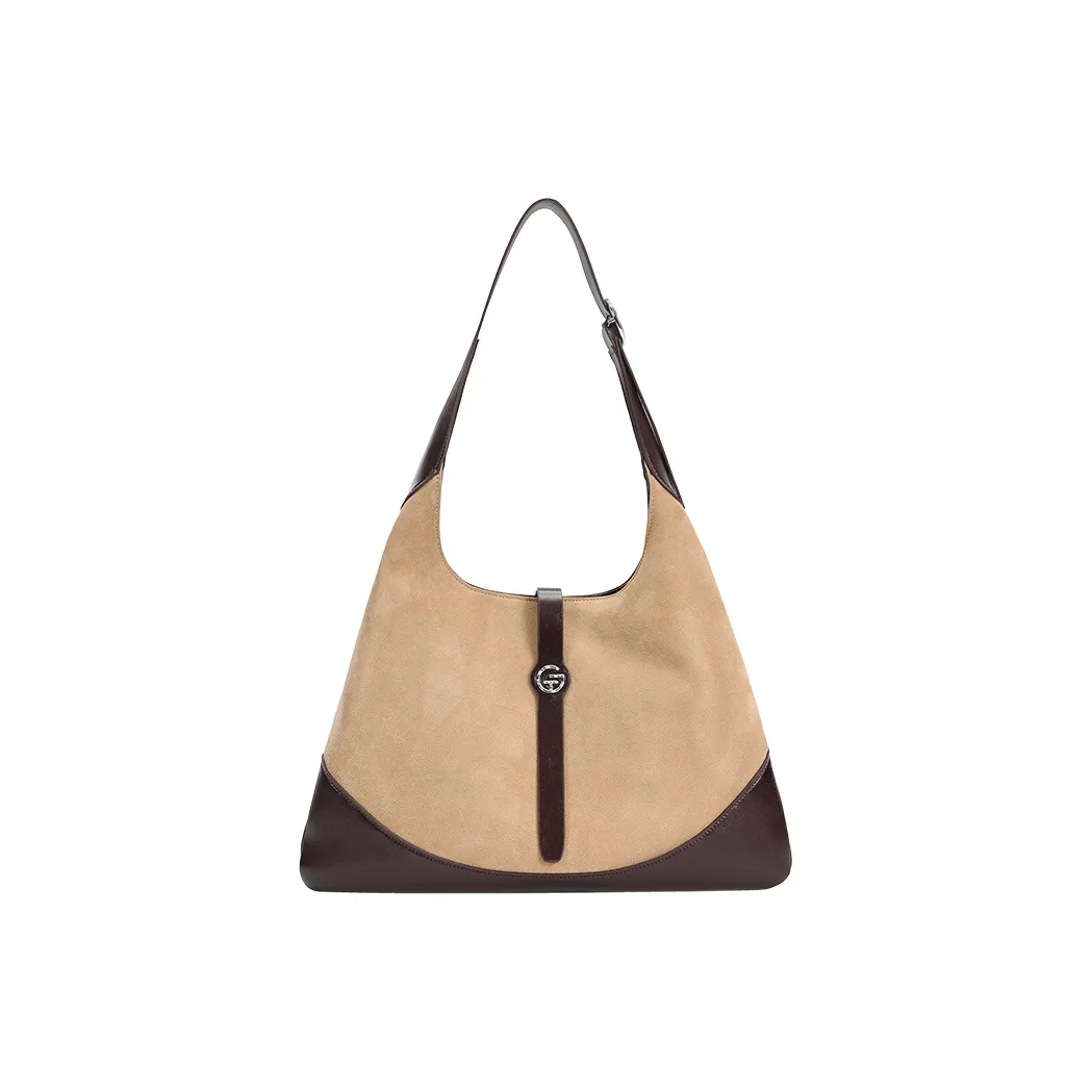 Tanita West Замша Тоут Сумка Сумка через плечо Большая Женская Песочно-Верблюжий Коричневый Кофейный