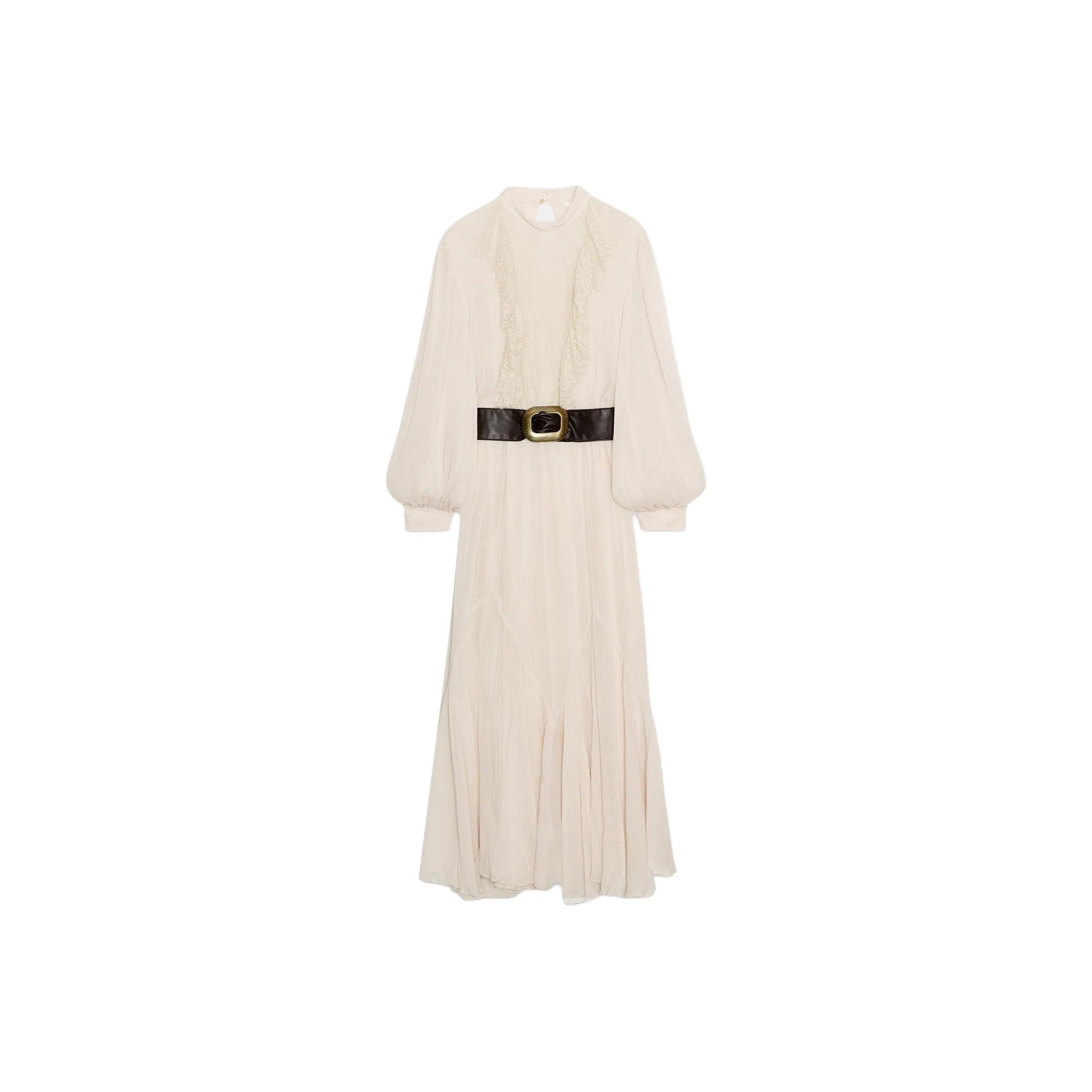 ZARA Длинное платье с длинными рукавами женское