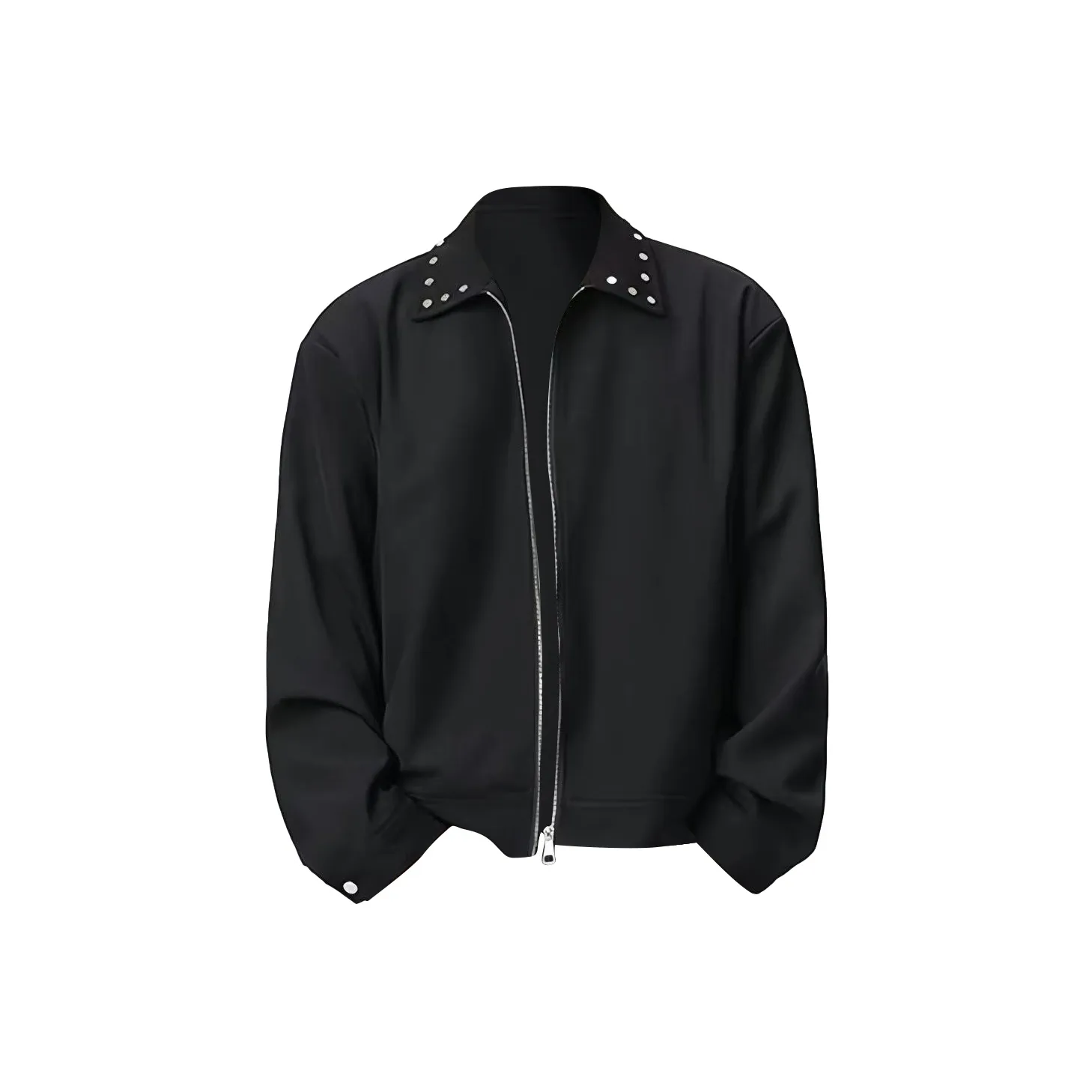 GDRG Черный Металл Stud Унисекс Куртки