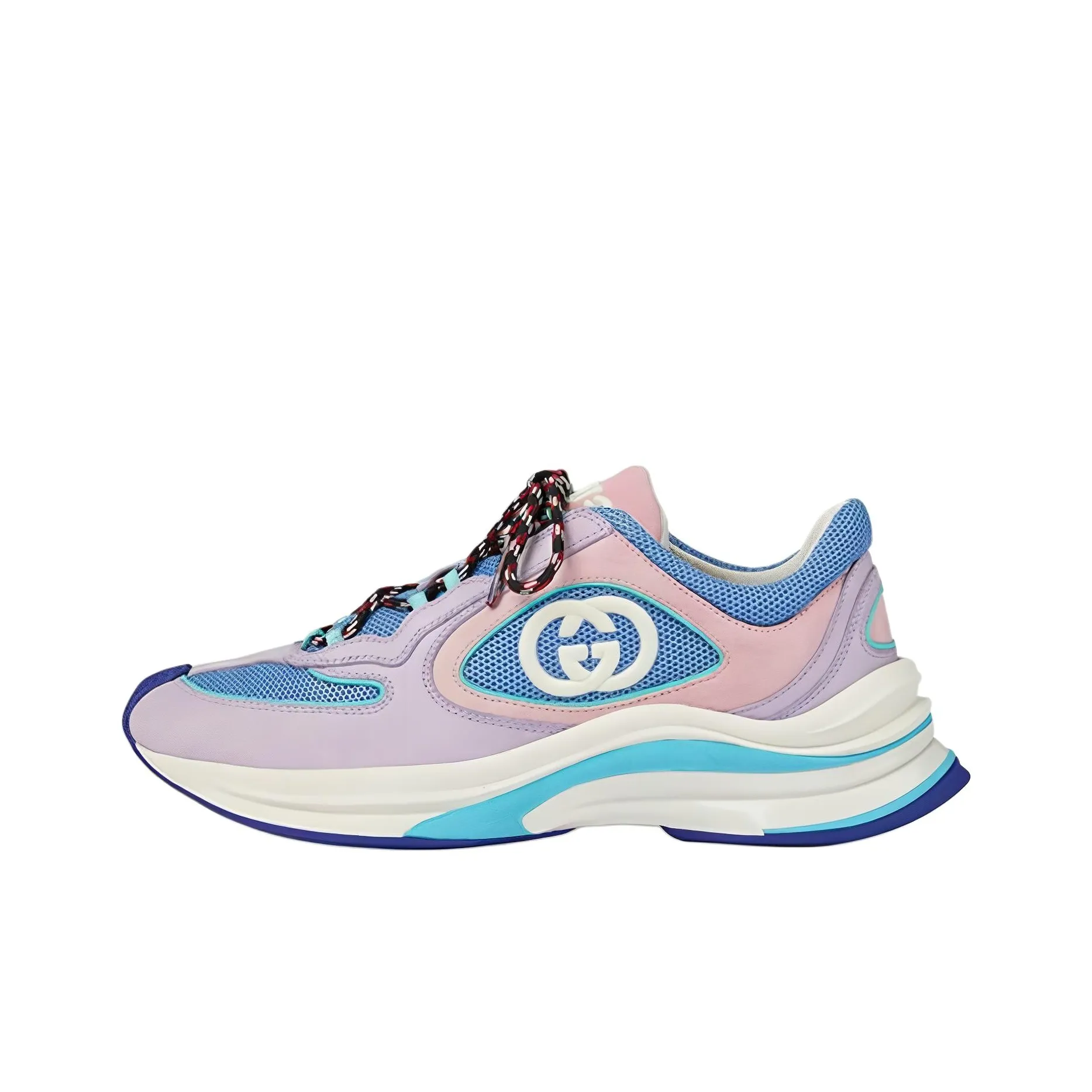 GUCCI Низкий топ Спортивная повседневная обувь Женская Синий Фиолетовый