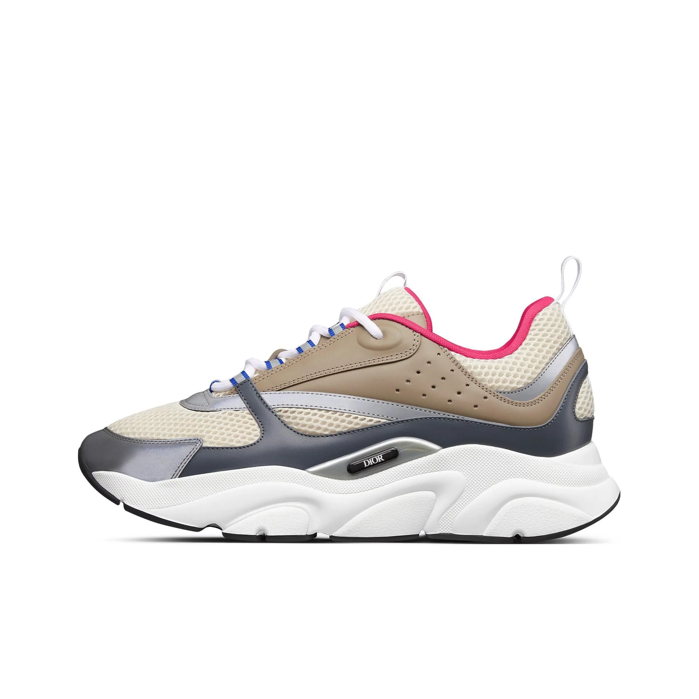 DIOR B22 Chunky Sneakers Men Low Top Beige/Gray/Brown