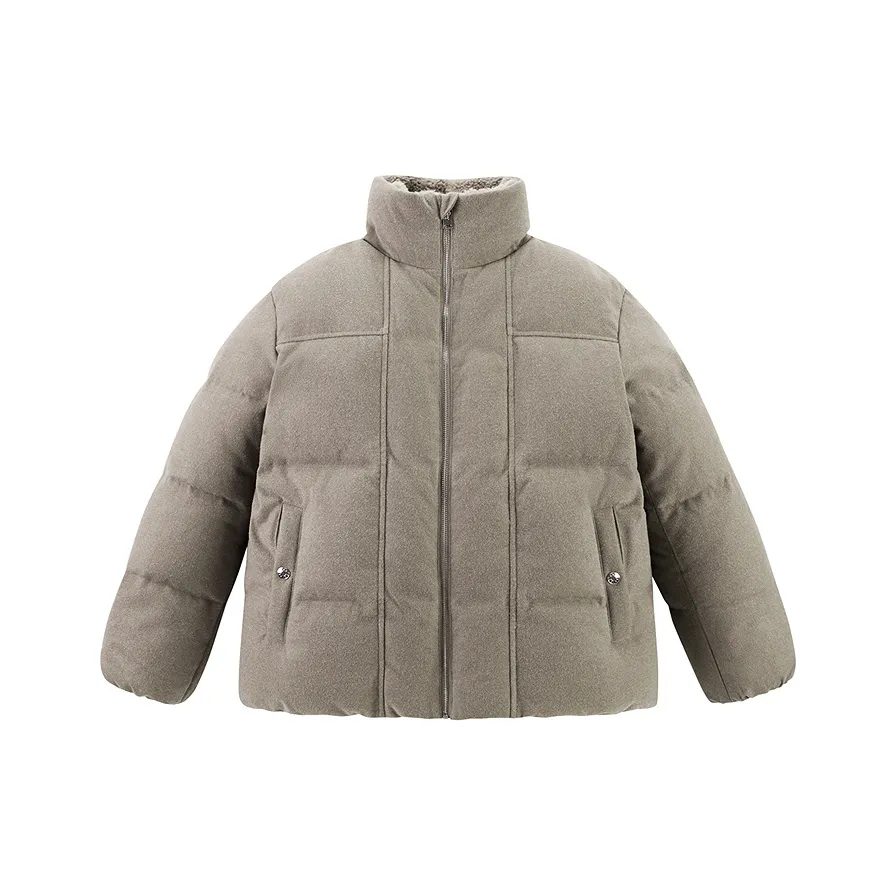 PEACEBIRD MEN Мужская пуховая куртка с меховым воротником