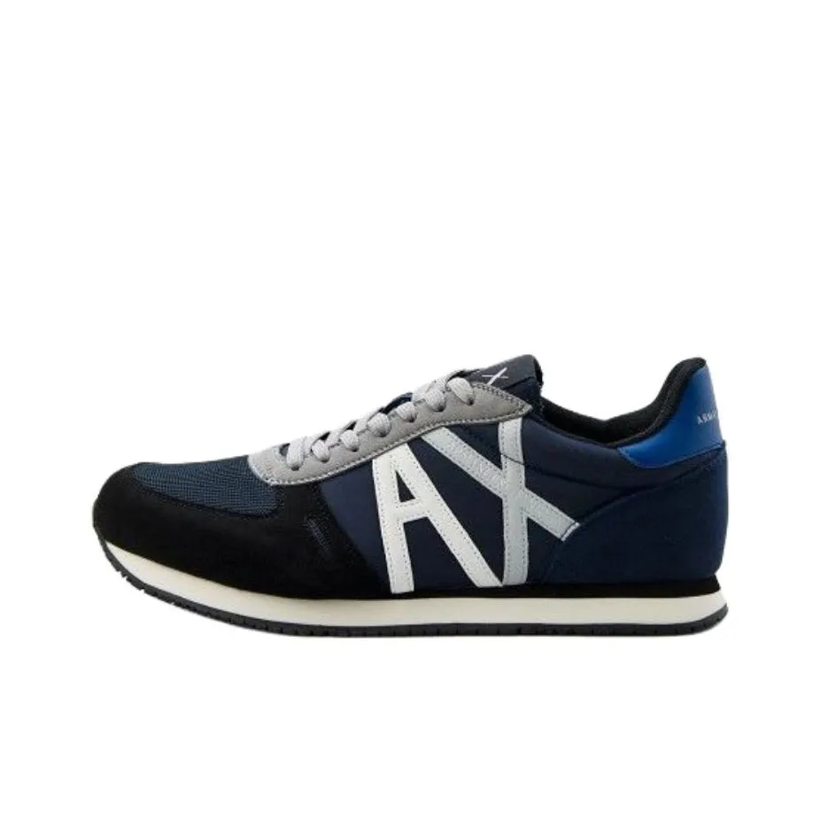 ARMANI EXCHANGE Casual Shoes Men Low Top Blue/Black