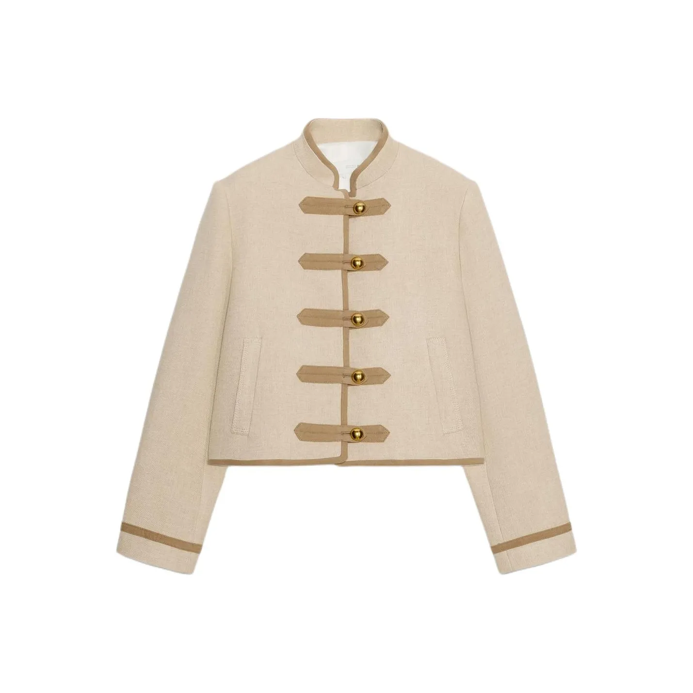 ZARA Бежевый Женский Куртки