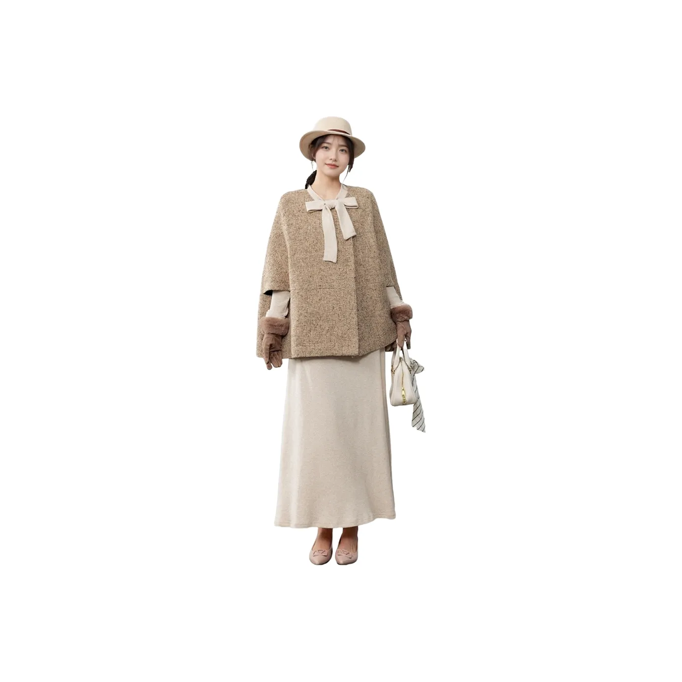 AURORA MUSE Плащ Пальто+Платье Женские Комплекты с Юбкой