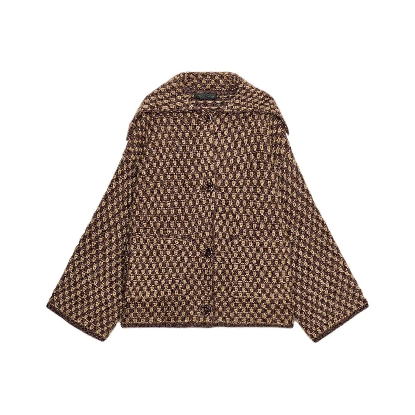 ZARA Faux Fur Brown Women's Jackets ZARA Искусственный мех Коричневые Женские Куртки