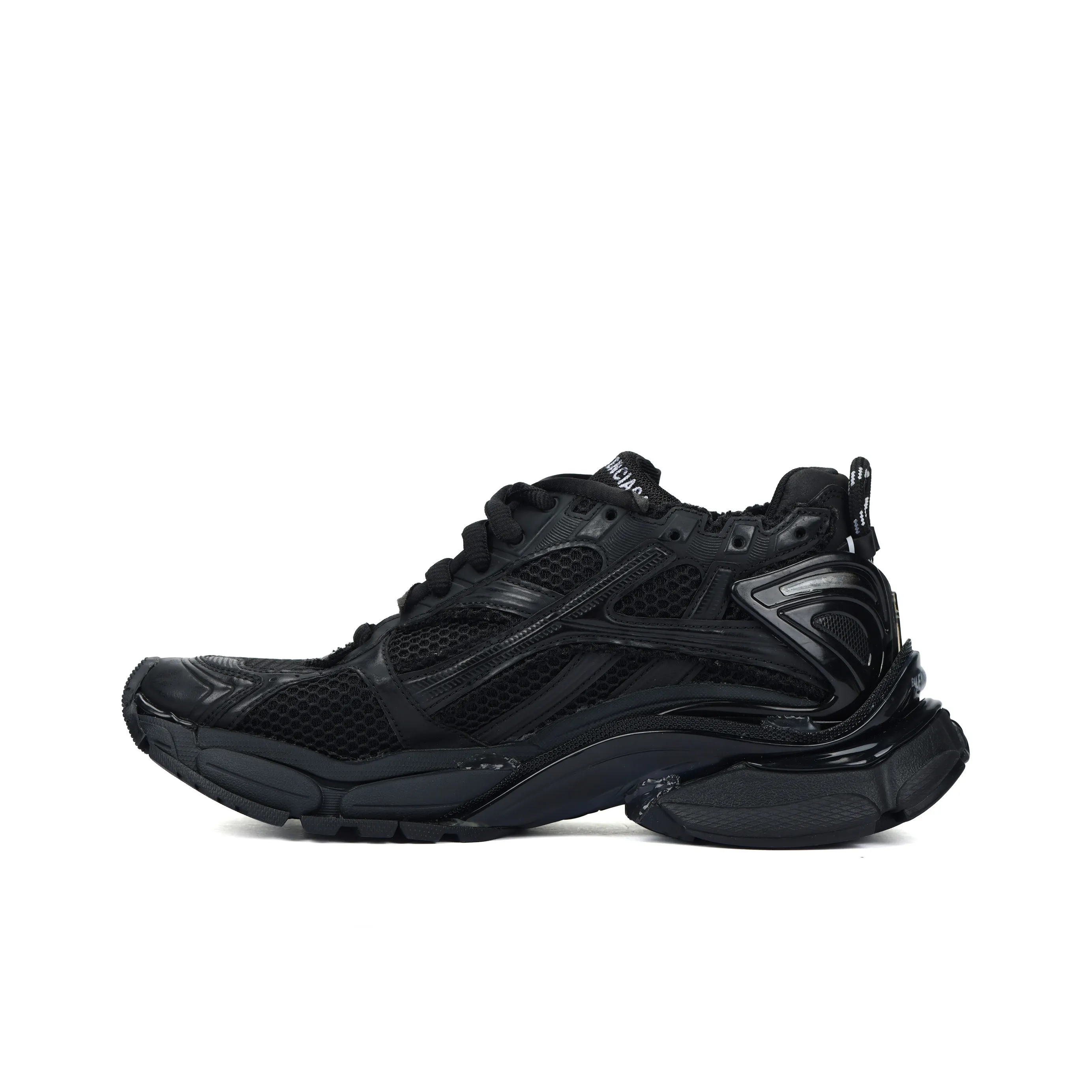 Balenciaga Runner Casual Shoes Men Low Top Black