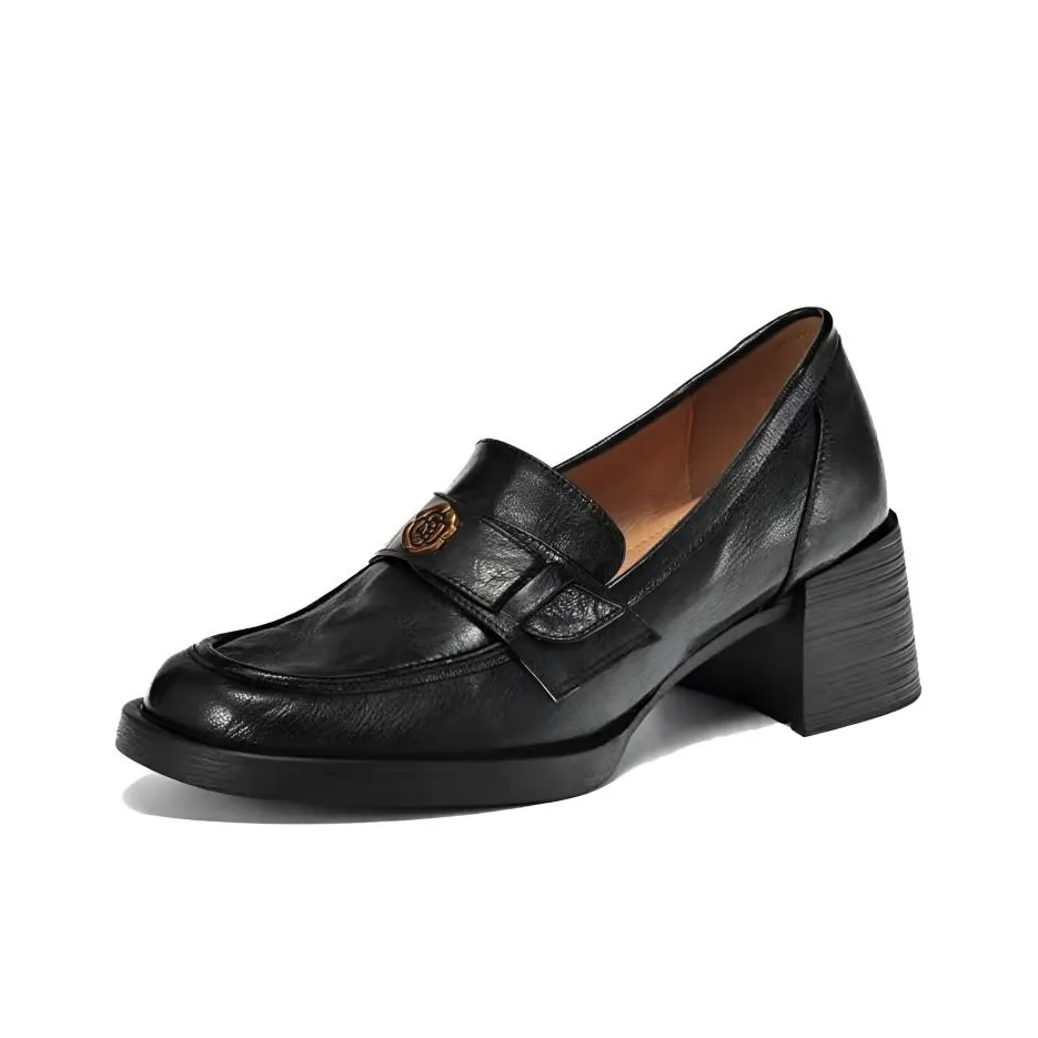 Take the Qin Лоферы Черные Женские