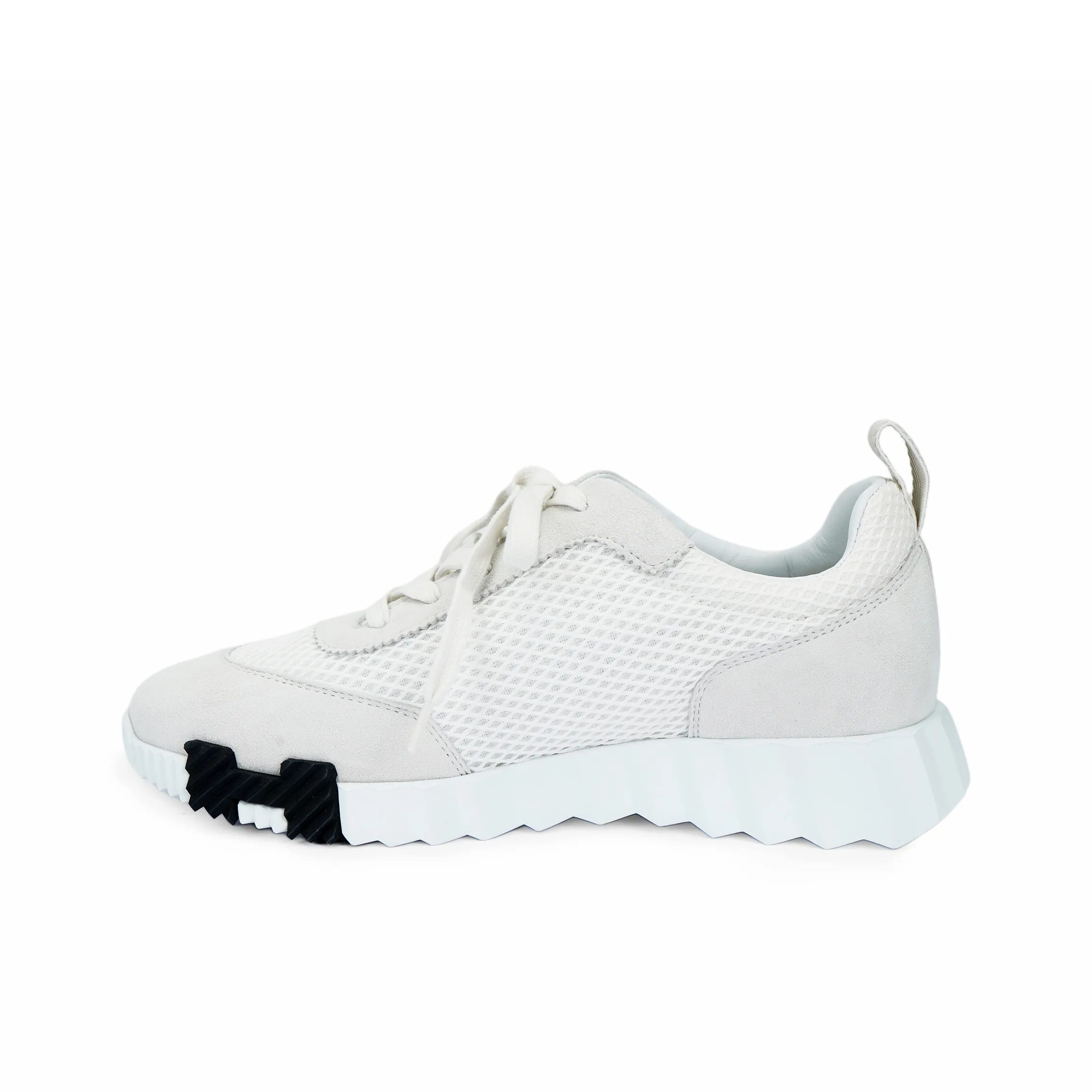 HERMES Bouncing Casual Shoes Women's Low-Top White