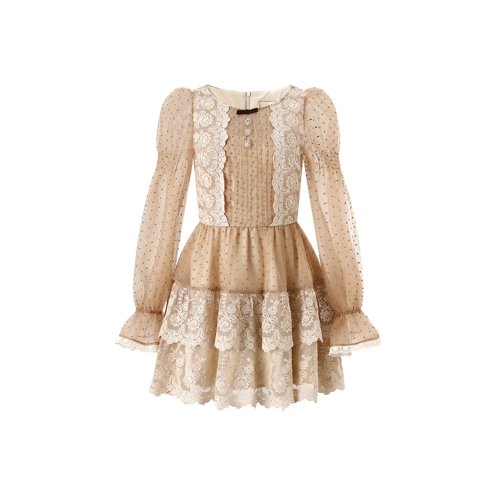 ACAINES Длинное платье с длинными рукавами женское