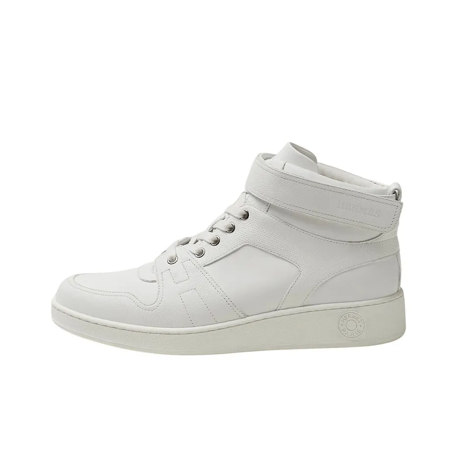 HERMES Freestyle Skateboard Shoes Men High-Top White