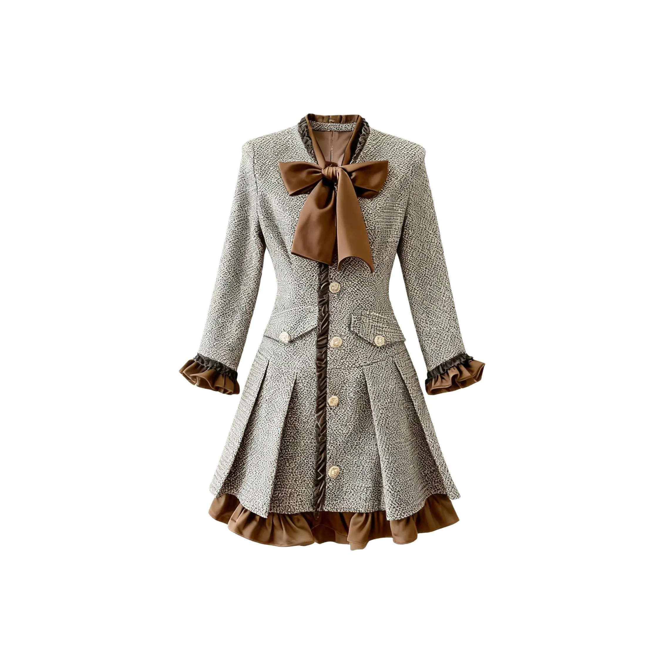 BIFH Изображение Цвет Женский Длинный Рукав Платья