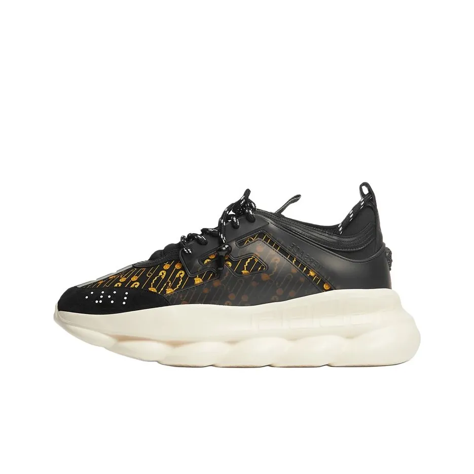 VERSACE Casual Shoes Men Low Top Black