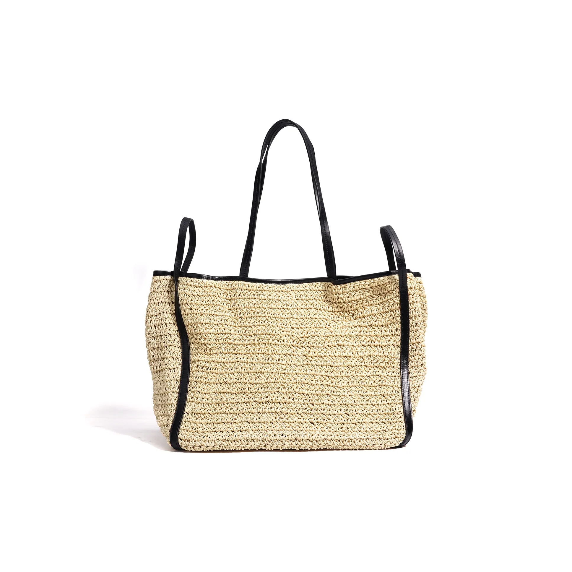 COURONNE Плетеная сумка через плечо стандартная женская черная