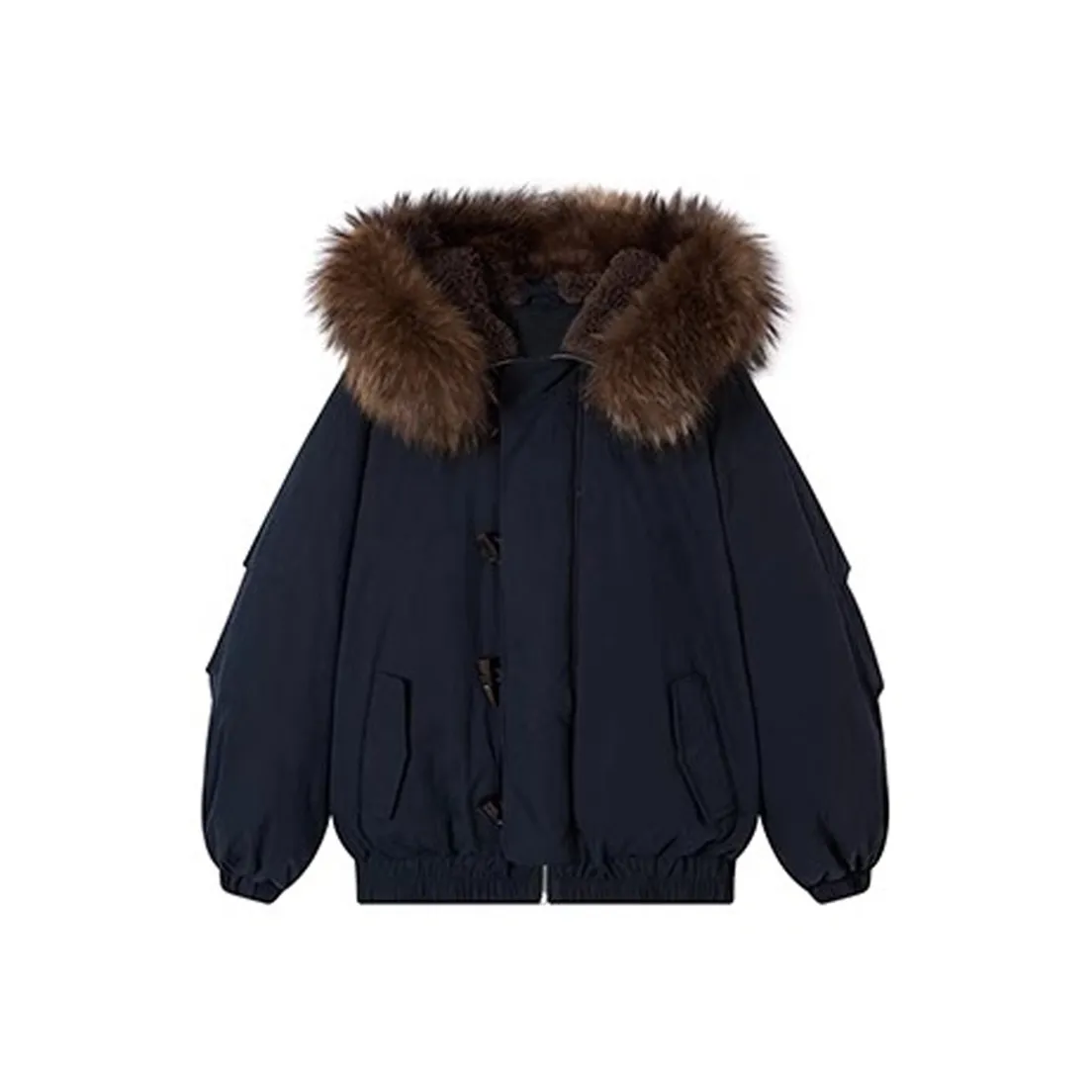 AFGGD Темно-синий женский пуховик