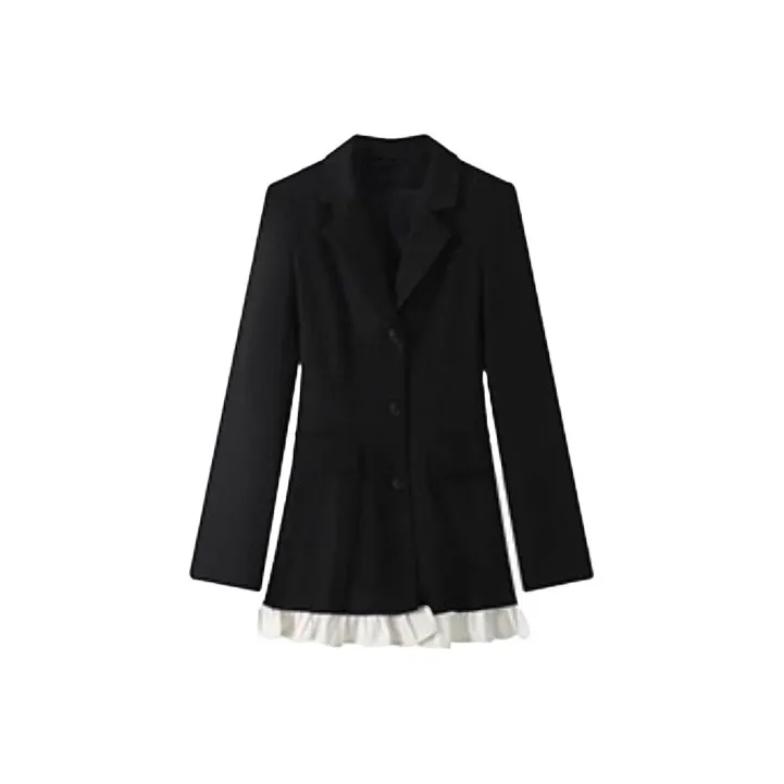 ABBY GODDESS Осенний длинный платье с длинными рукавами женское черное